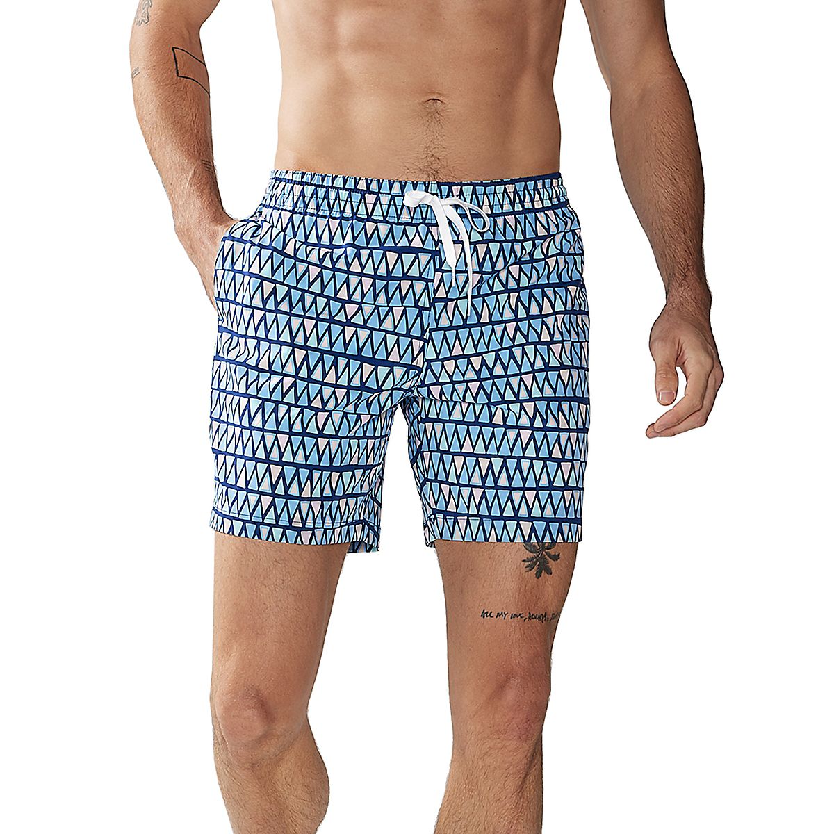 Chubbies Men's The Triangulaters Classic Swim Trunks 7 in Academy