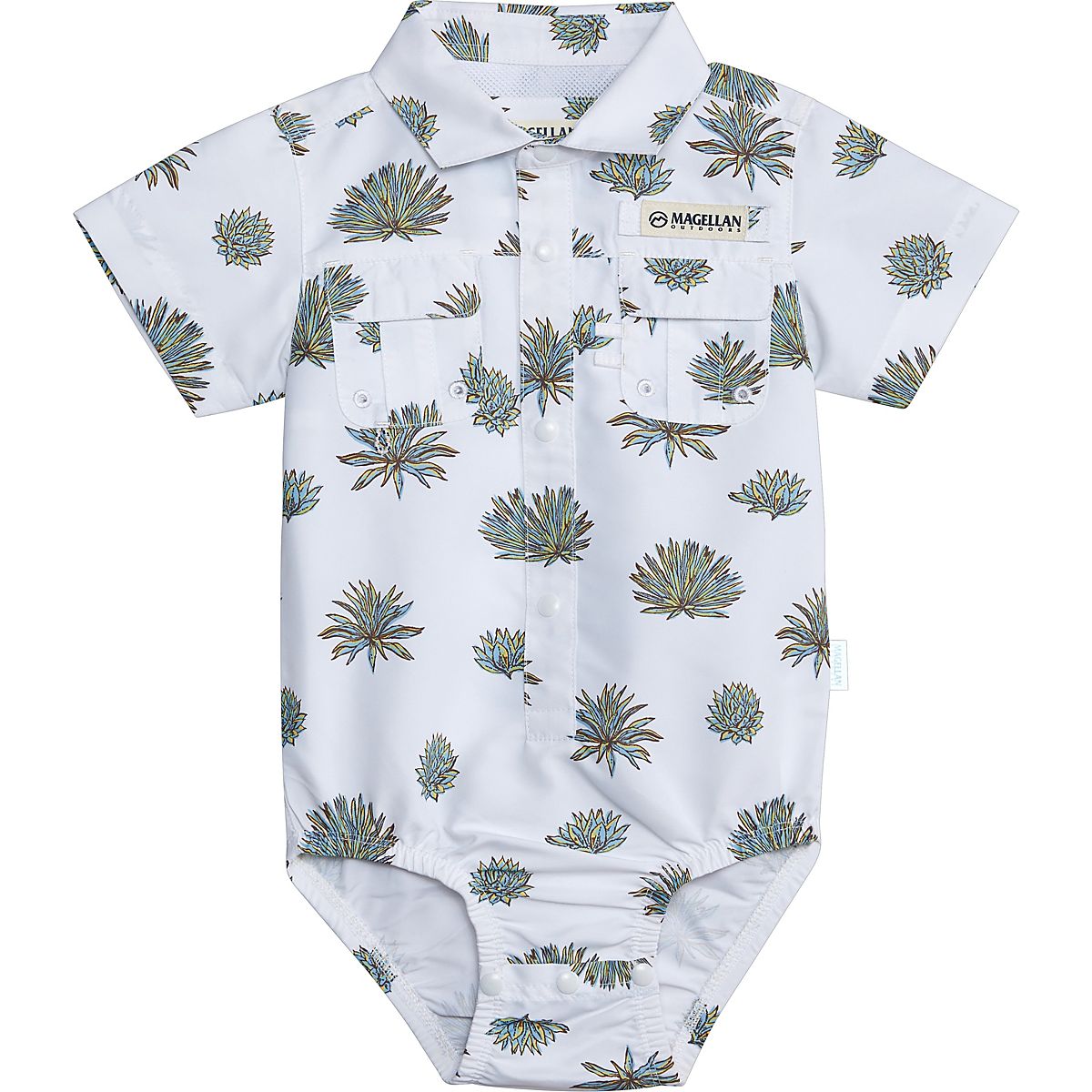Magellan Infant Boys' Laguna Madre Print Short Sleeve Onesie Academy