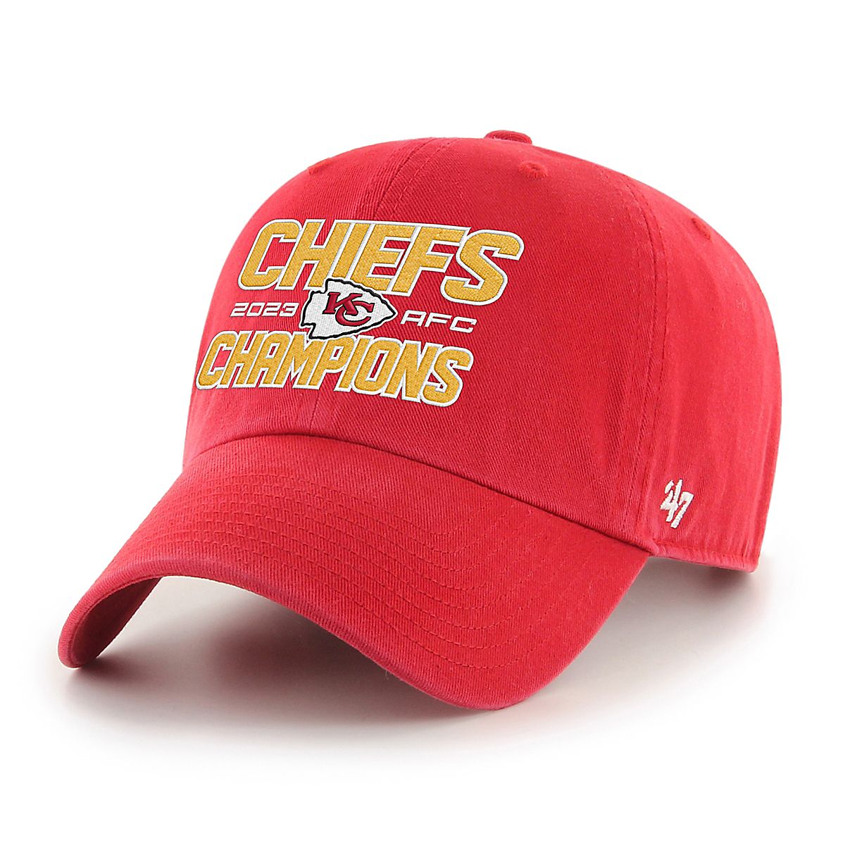 47B Chiefs 2023 Conference Champ Clean Up Cap Academy