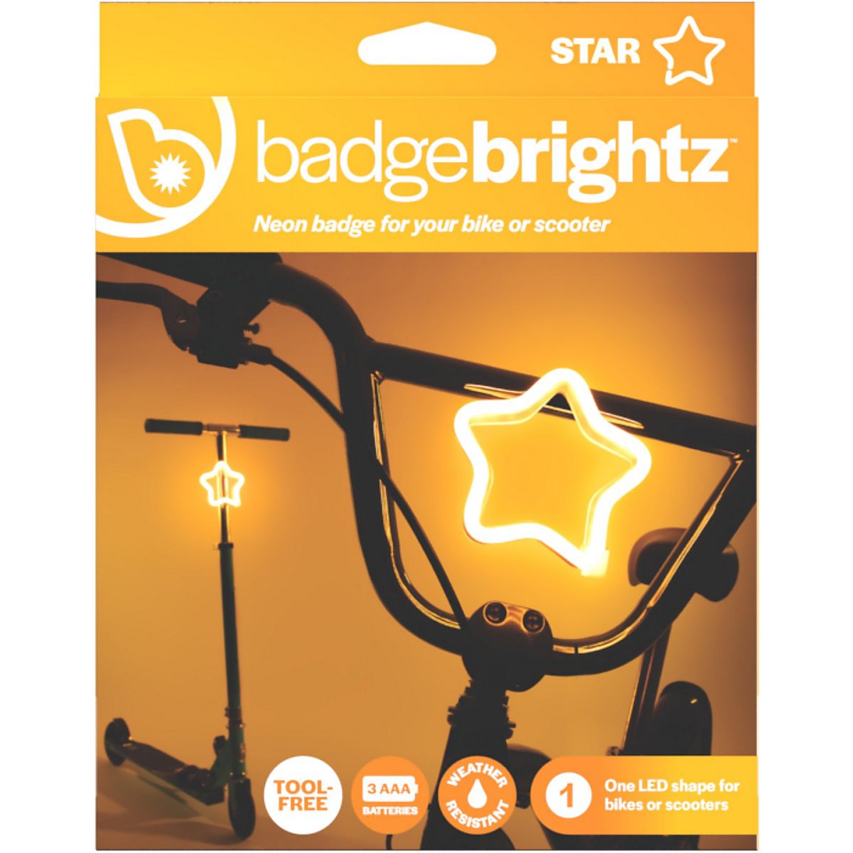 Brightz Kids' Badge Brightz LED Bicycle Badge Light Academy