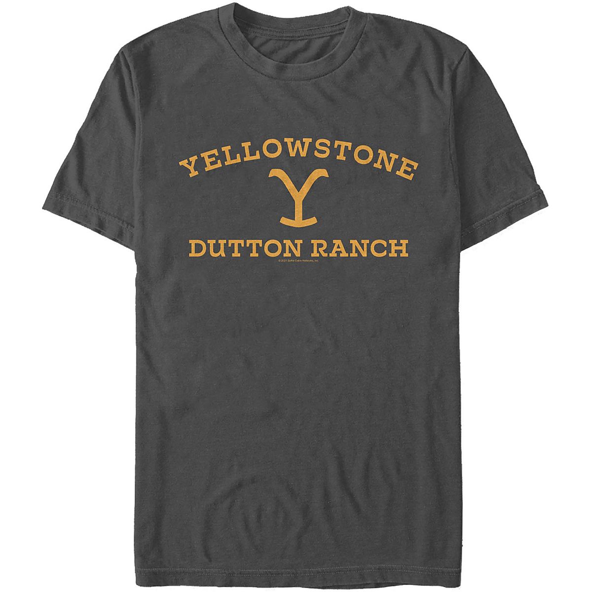 Mad Engine Yellowstone Men's Dutton Ranch Logo Short Sleeve T-shirt ...