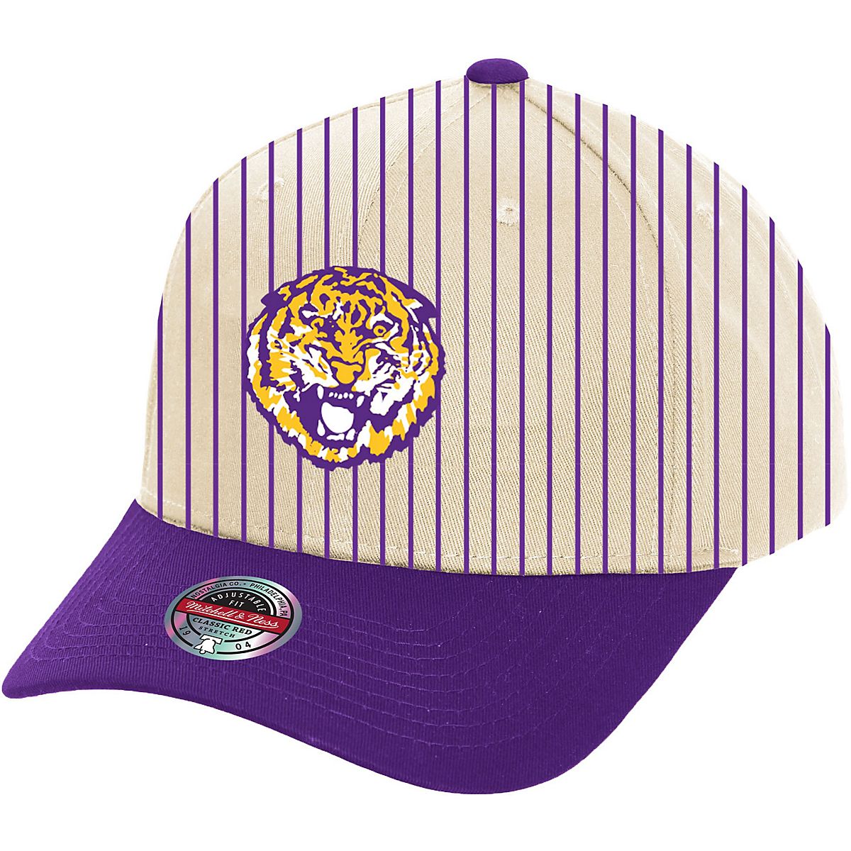 Mitchell & Ness LSU Pinstripe Logo Snapback | Academy