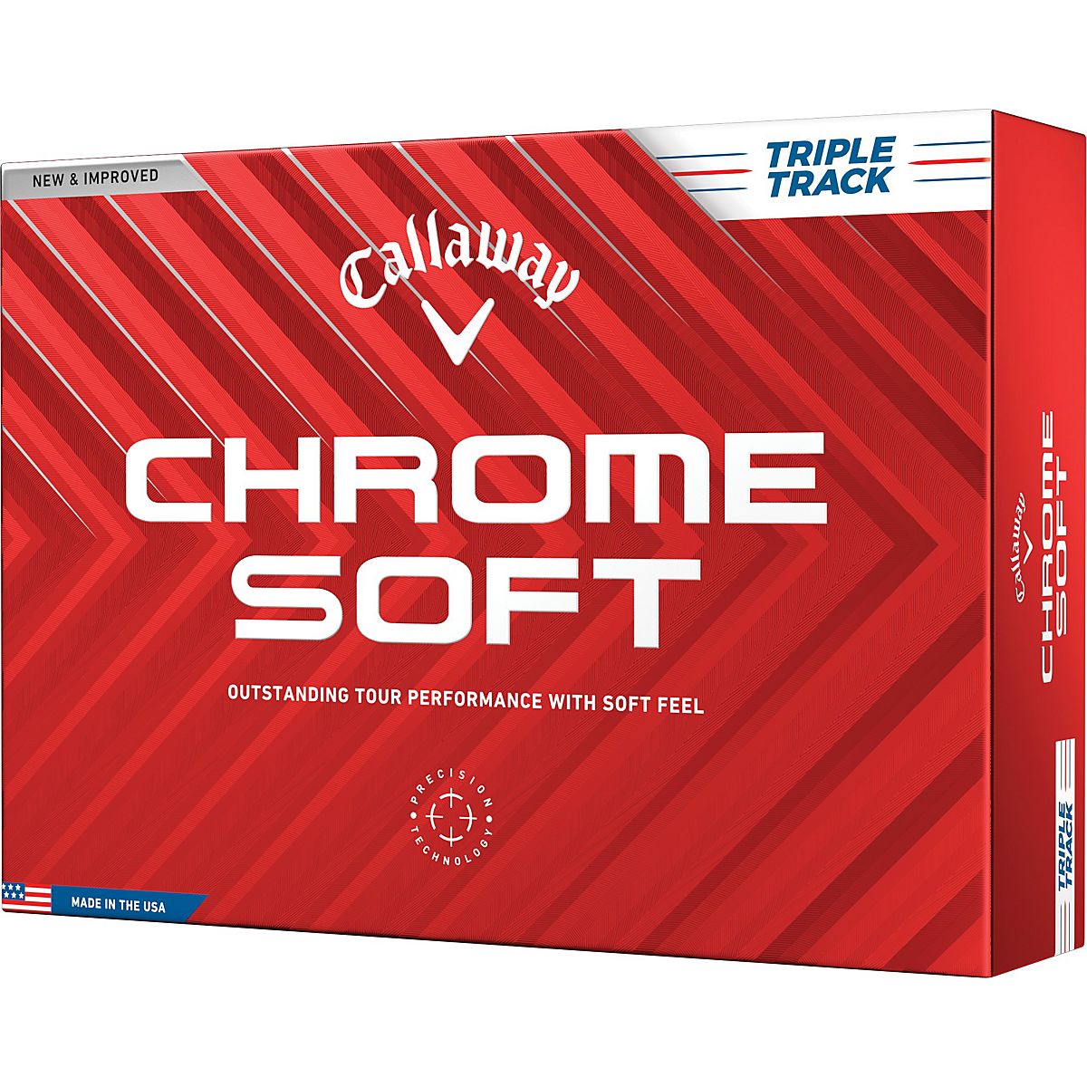 Callaway Chrome Soft Triple Track Golf Balls 12-Pack | Academy
