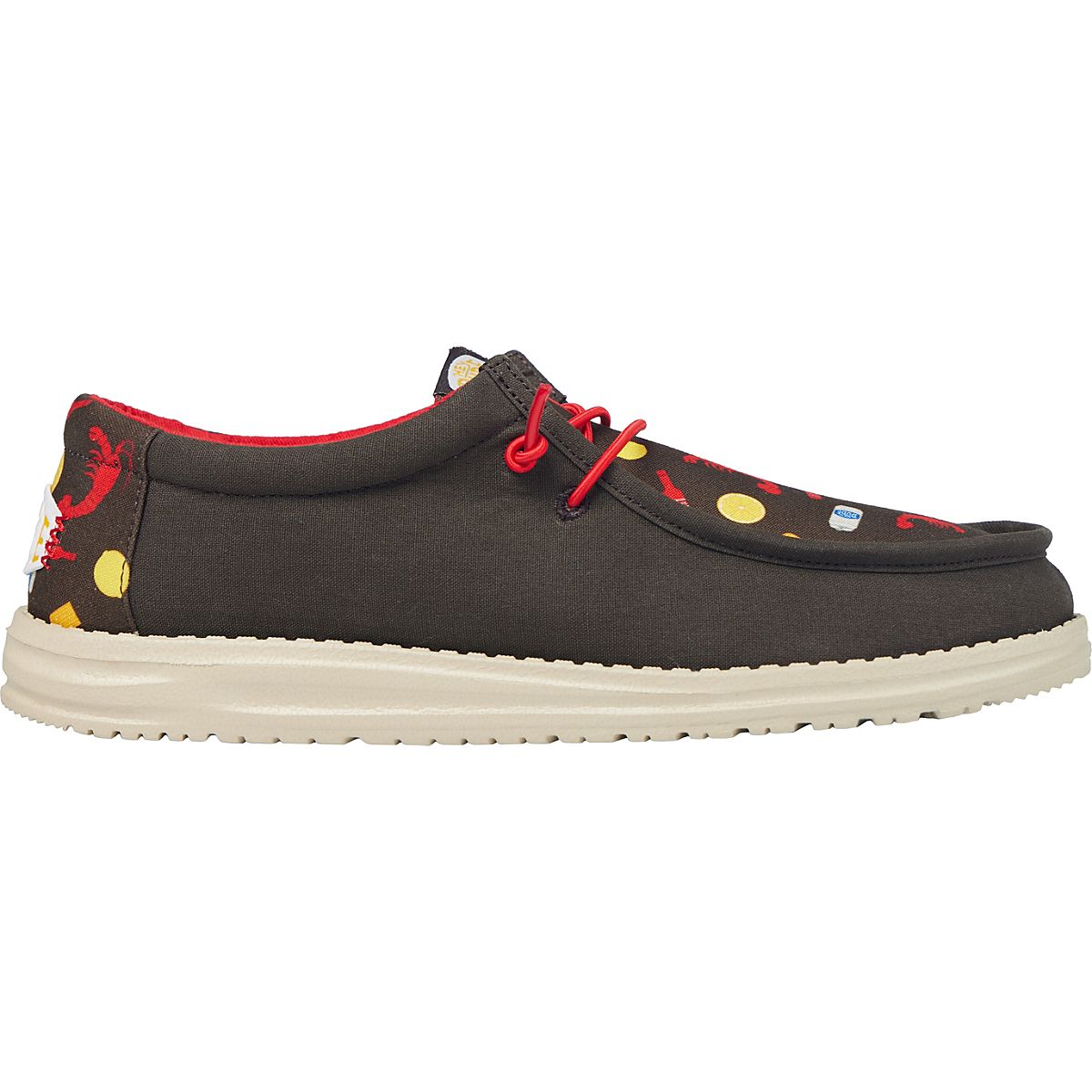 NWT size 9 Heydude Men\'s Wally Crawfish Print Slip-On Shoes. HEYDUDE Wally Crawfish Shoes | Free Shipping at Academy main image 3