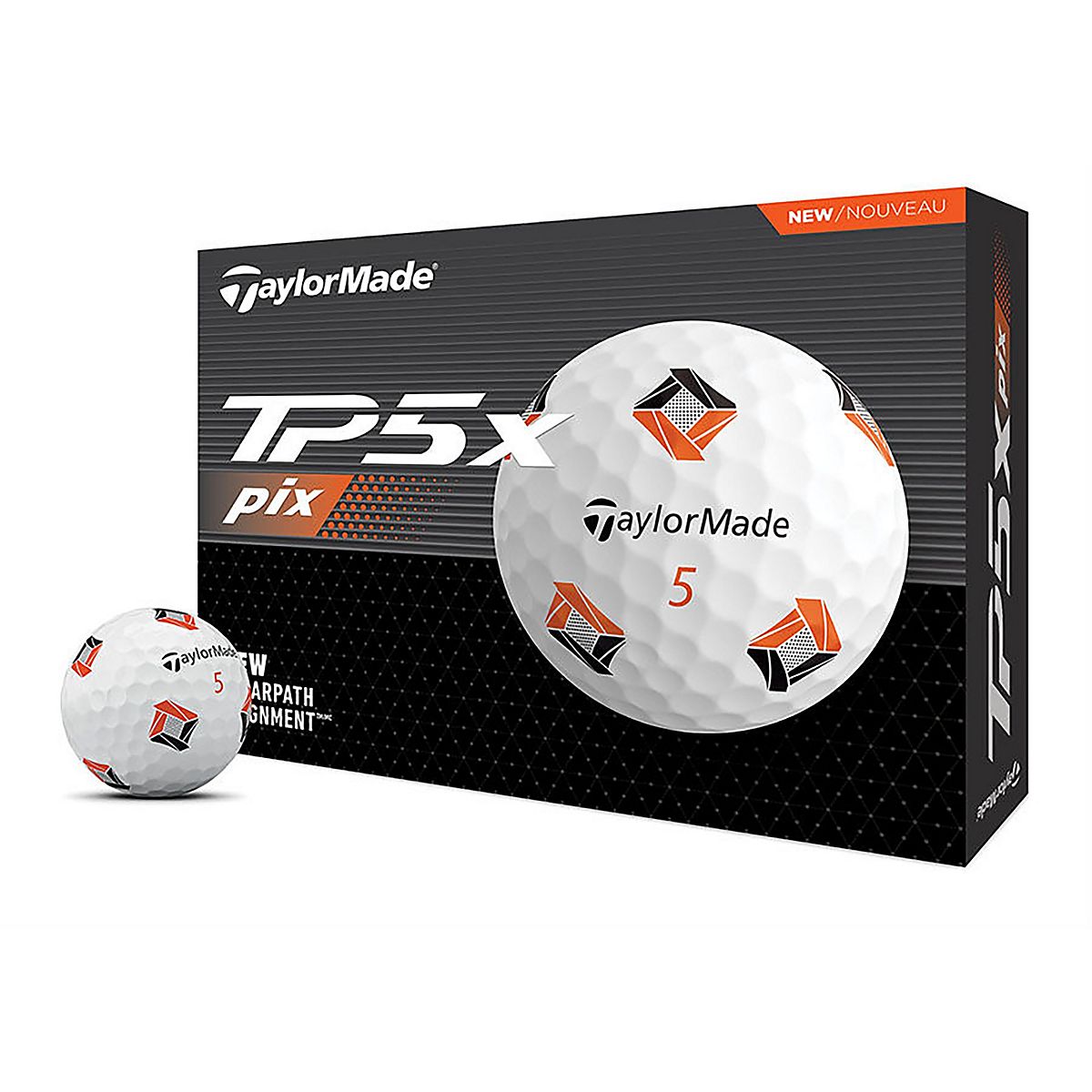 TaylorMade 2024 TP5x PIX 3.0 Golf Balls 12-Pack | Academy