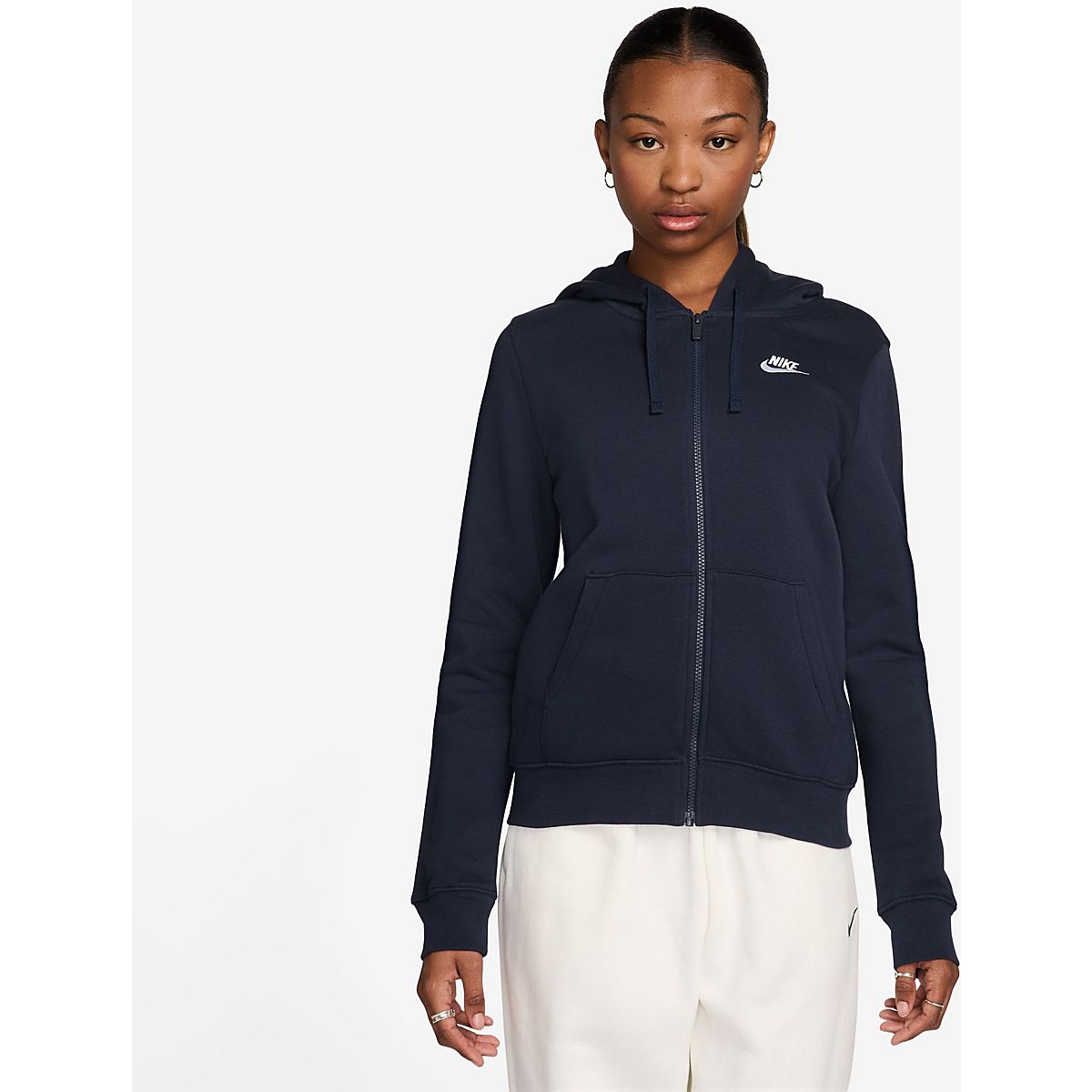 Nike Women s Club Fleece Full Zip Hoodie Academy