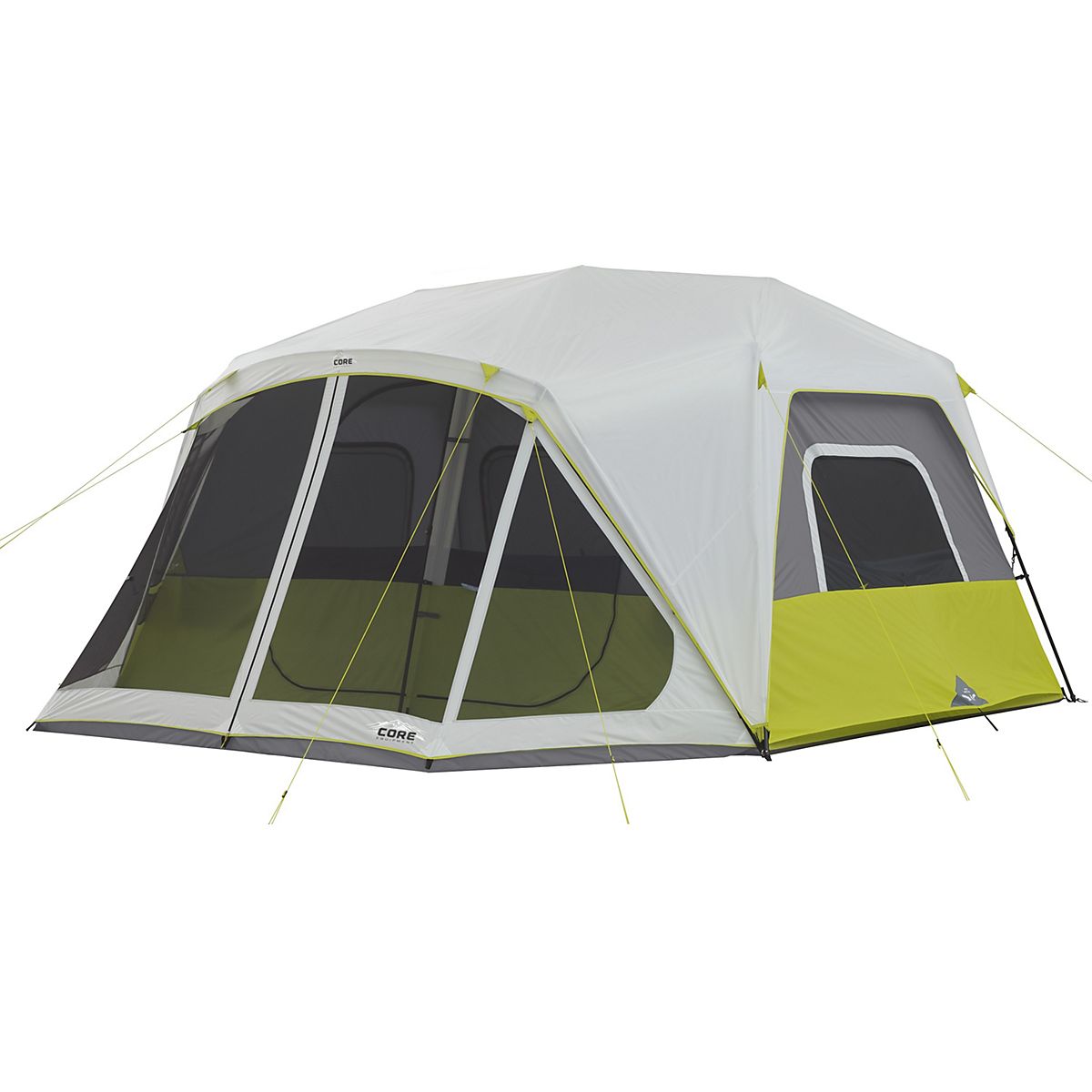 CORE Equipment 10 Person Instant Cabin Tent with Screen Room Academy