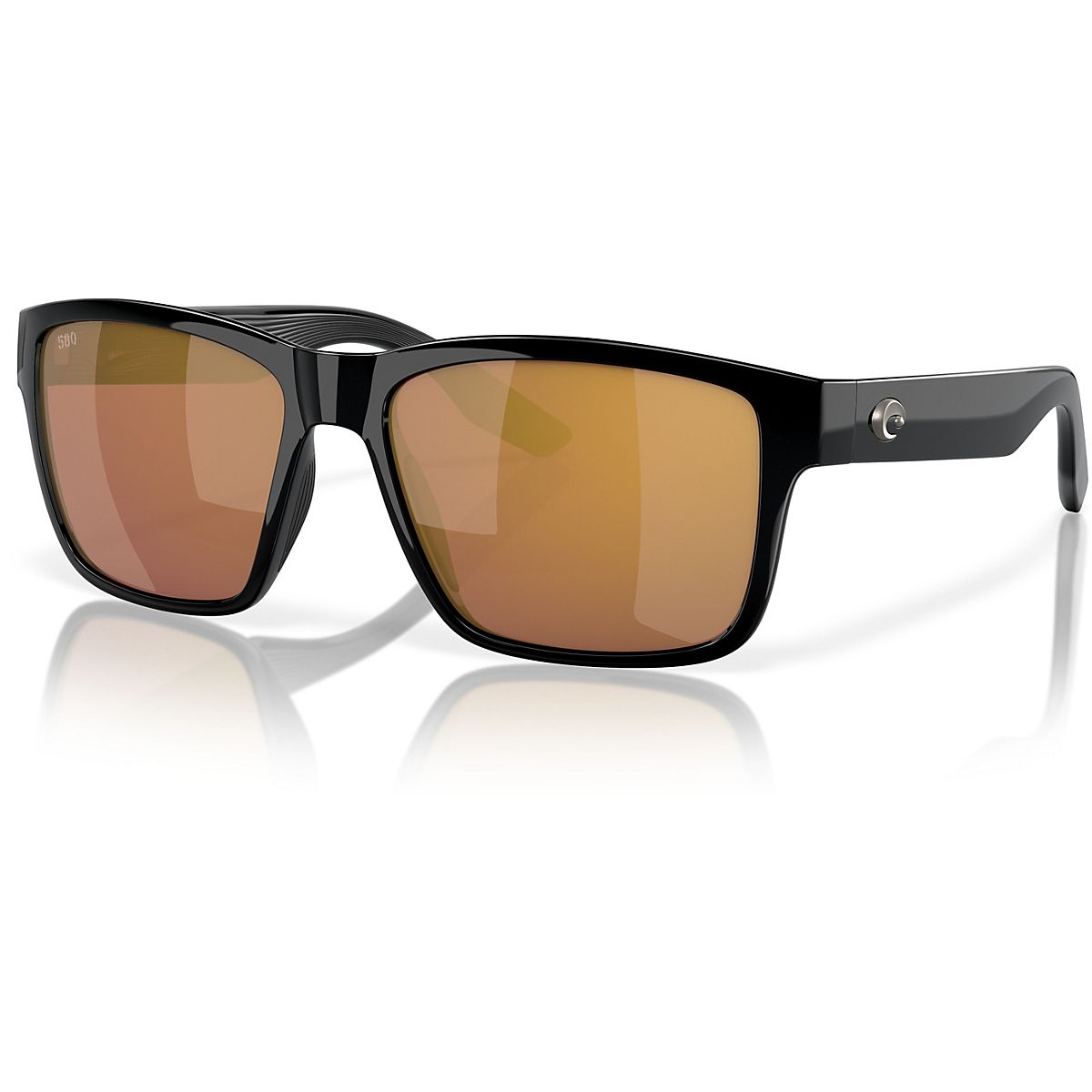 Costa Del Mar Paunch XL Black/Gold Mirror 580G Sunglasses | Academy