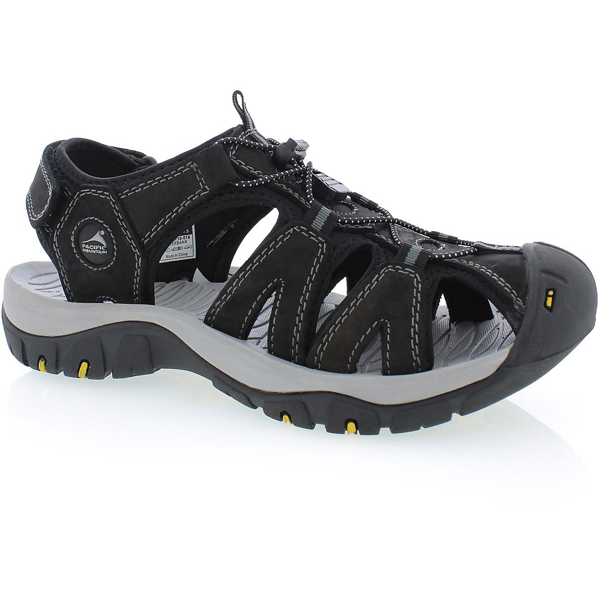 Pacific Mountain Men s Riverbank Leather Hiking Sandals Academy