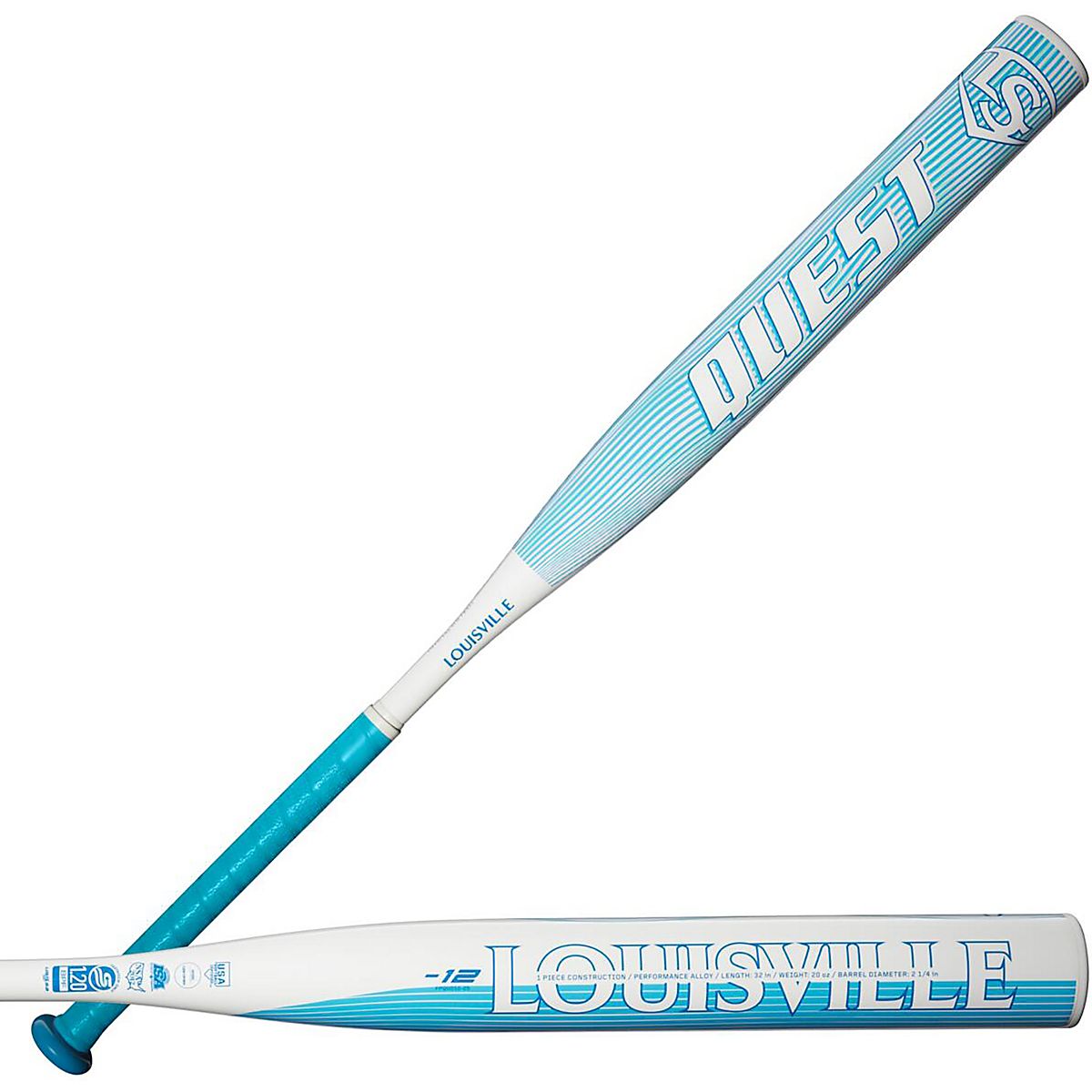 Batte De Softball Louisville Slugger Quest Fastpitch (-12) – 30 Pouces, 12 Oz, Alliage Métal, 2022