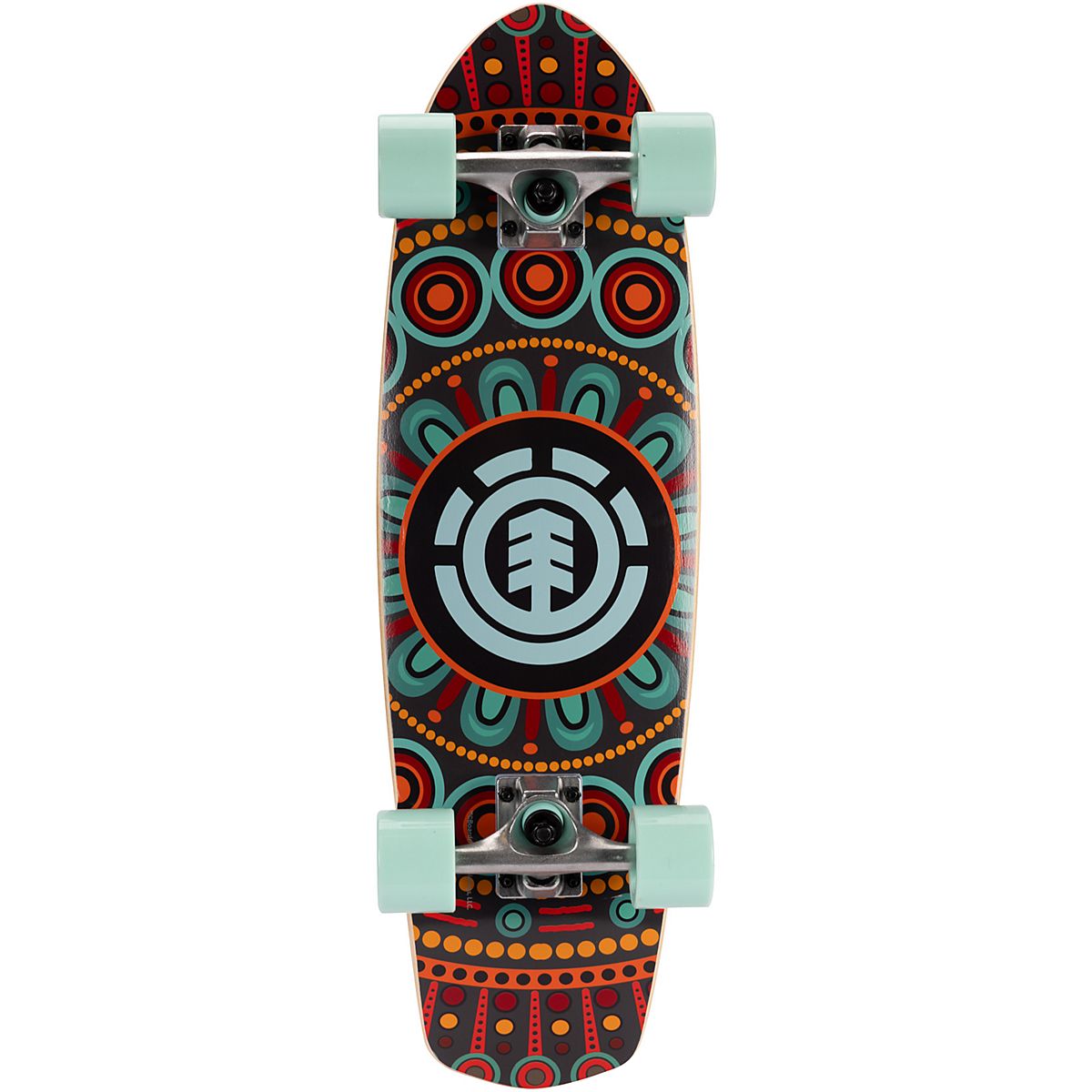ネットオフ 送料得店  Element Blue Flower Diamond Tail 27 in Cruiser Skateboard スケートボード