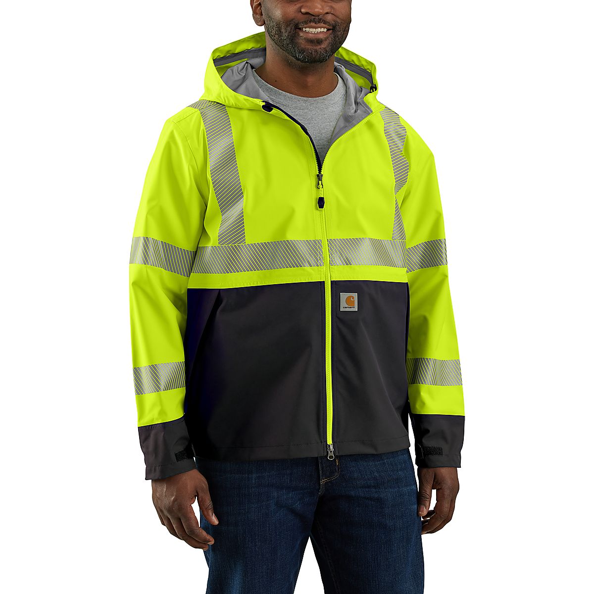 Carhartt Men's Hi-Vis Storm Defender Loose Fit Lightweight Class 3