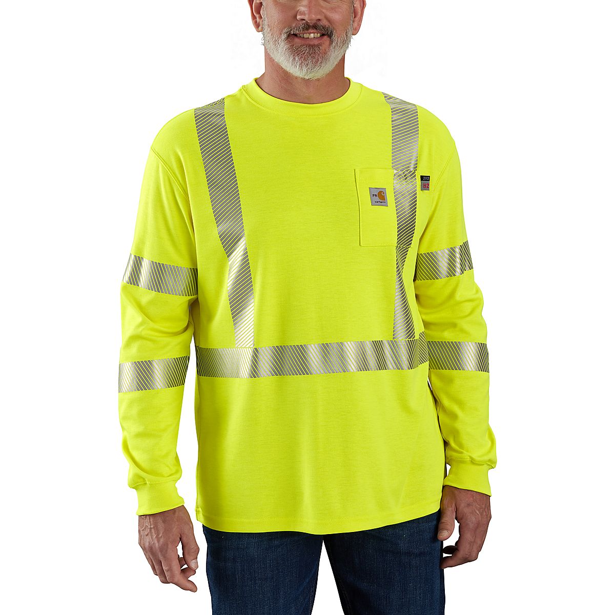Carhartt Men's Fire-Resistant Hi-Vis Force Loose Fit Midweight