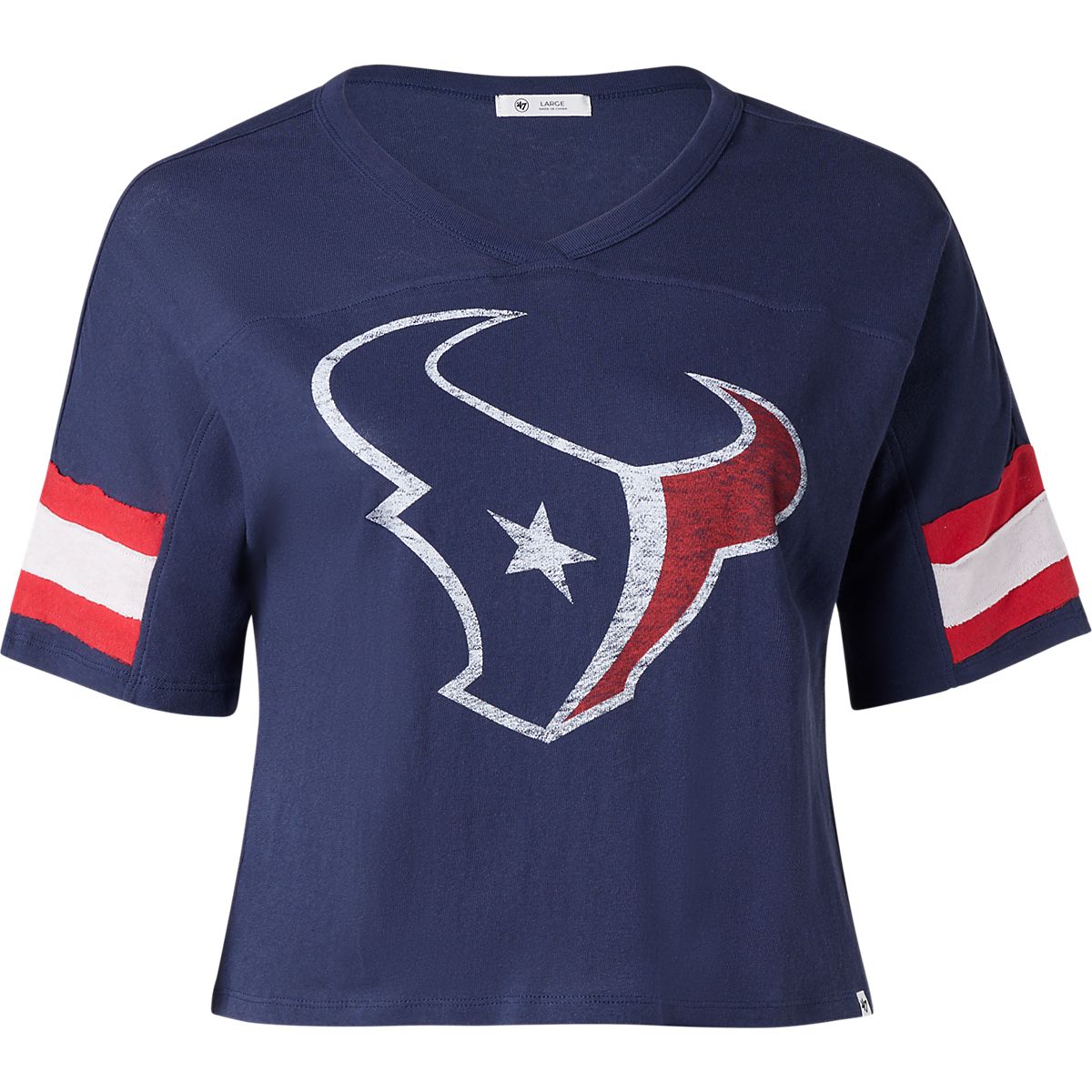 47 Women's Texans Double Header Premium Scout Crop T-shirt | Academy