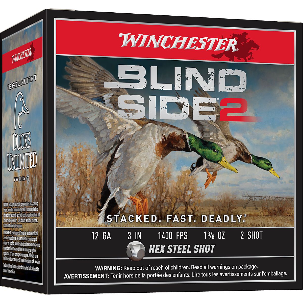 Winchester Blind Side 2 Waterfowl 12 Gauge Shotshells - 25 Rounds