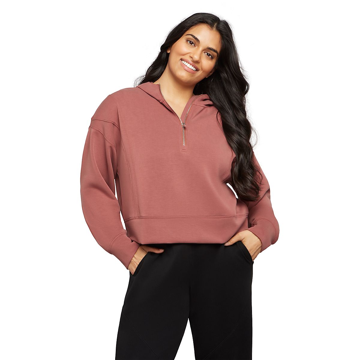 スポーツウェア DANSKIN Danskin Women's Luxe Half Zip Hoodie | Academy