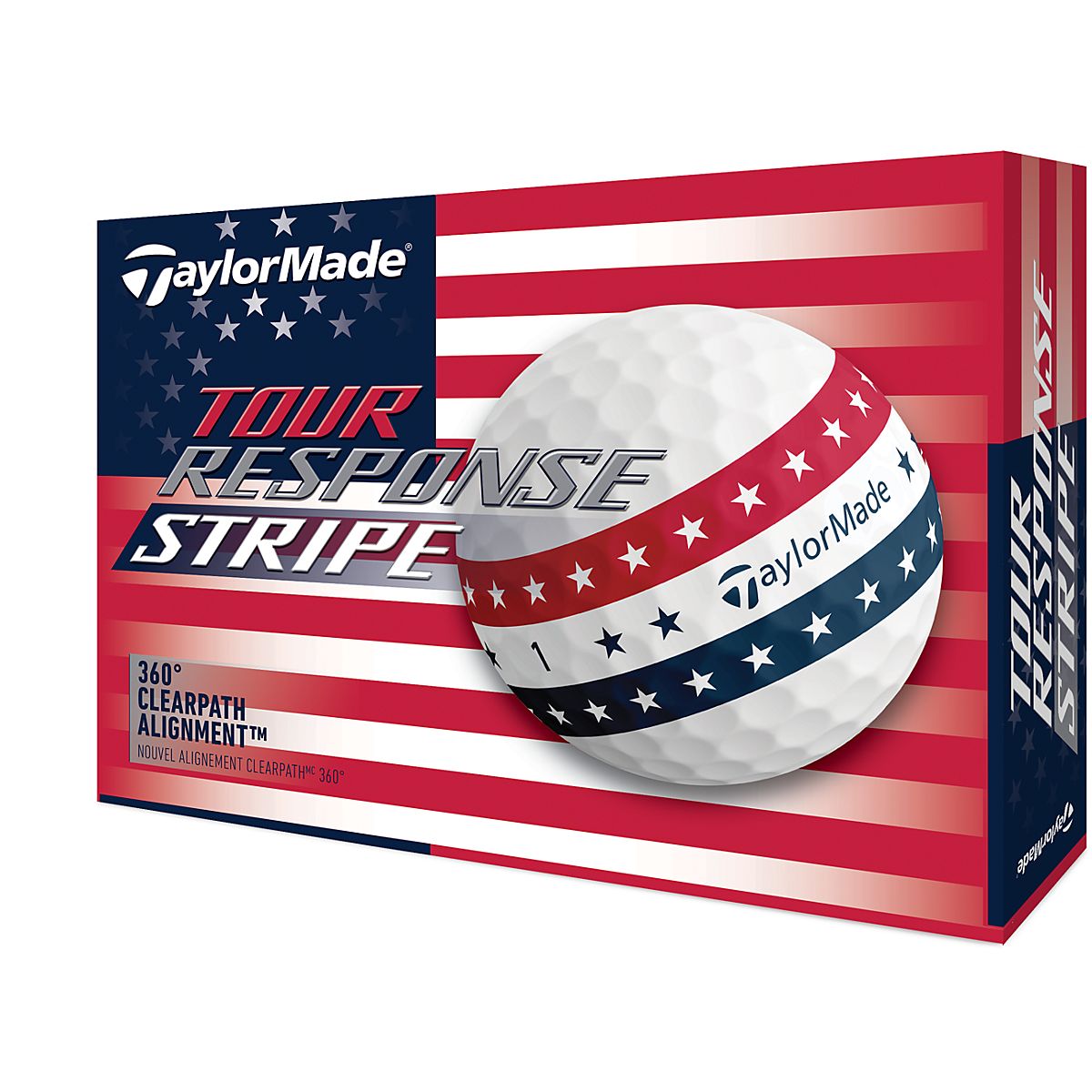 TaylorMade TP5 RESPONSE STRIPE 12個入り　3箱 TaylorMade 2024 Tour Response Stripe Golf Balls 12-Pack | Academy