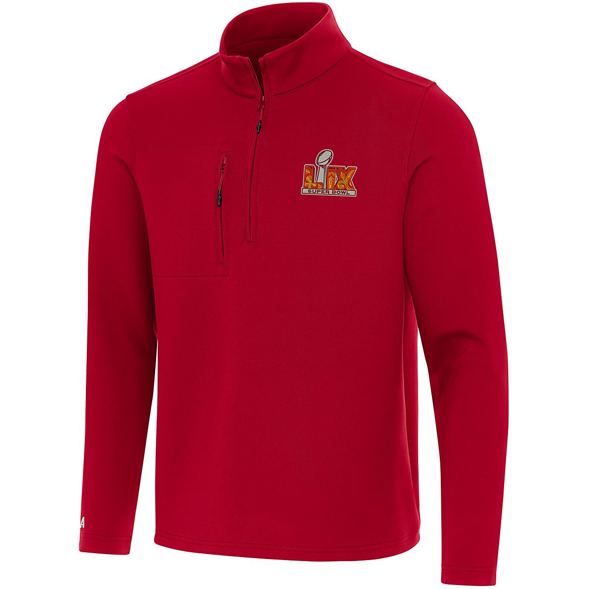 Antigua Men's NFL Super Bowl LIX Insider 1/4 Zip Pullover | Academy