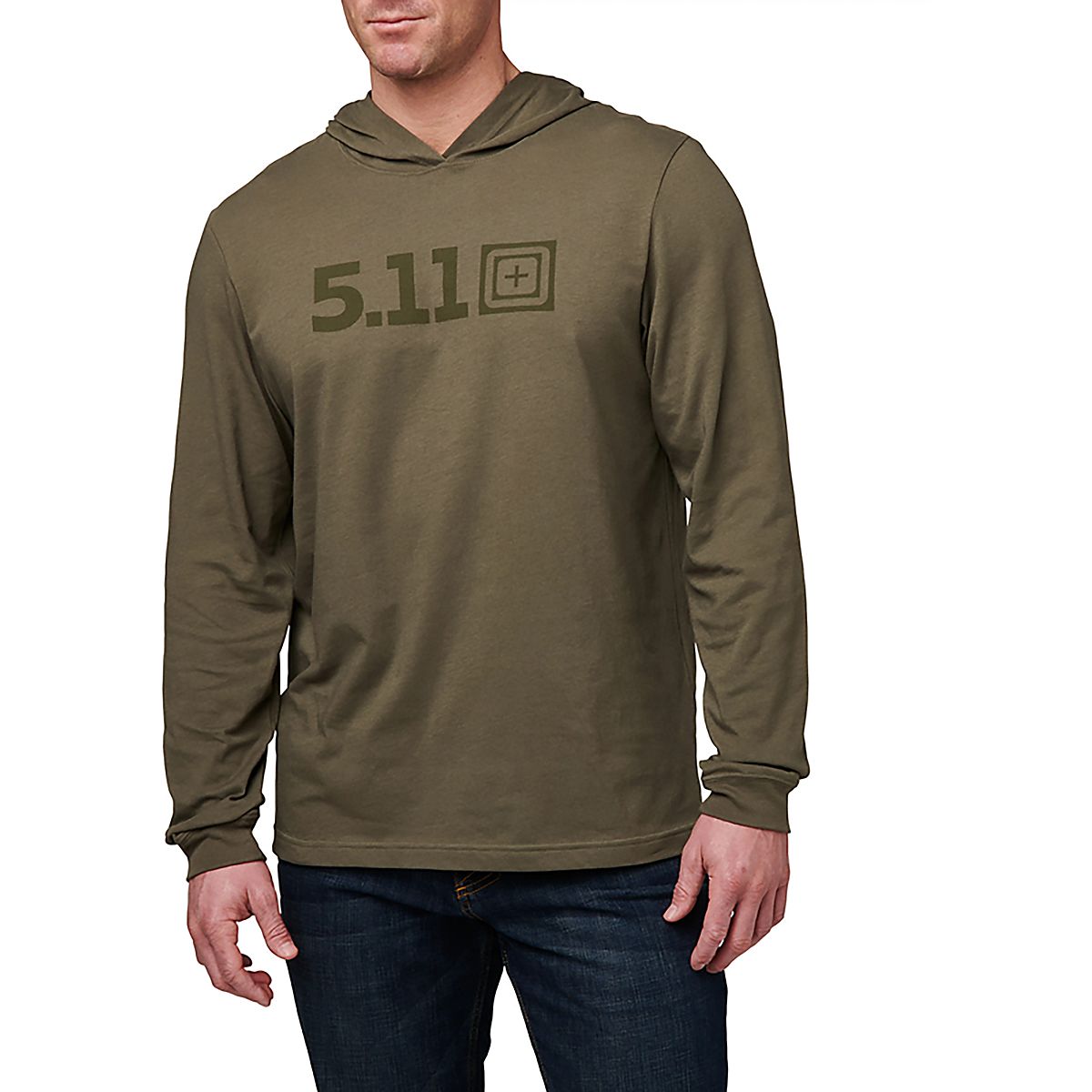 5.11 Tactical Men's Logo Hooded Long Sleeve Shirt