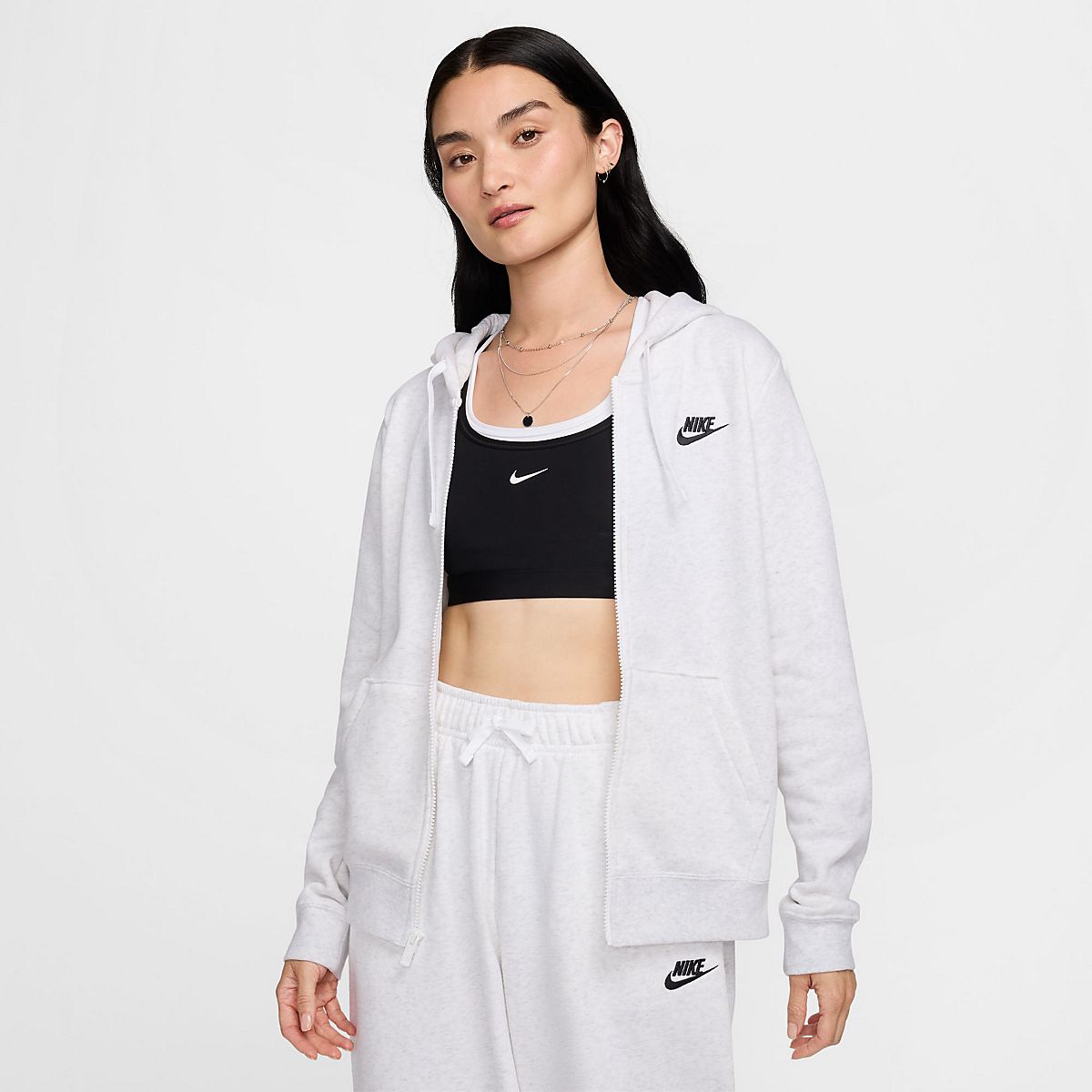 Nike Women's Club Fleece Full-Zip Hoodie | Academy