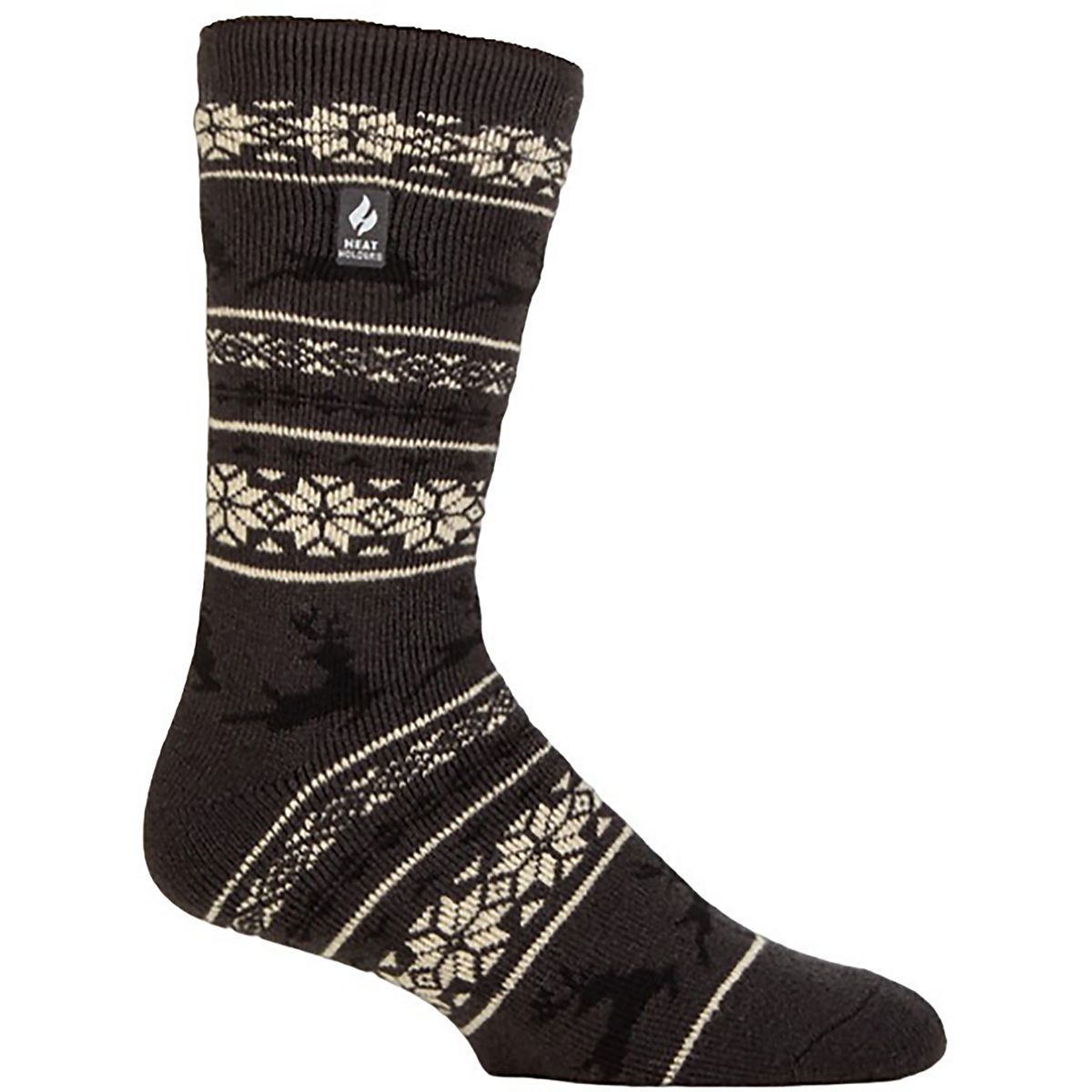 Heat Holders Men's Lite Jasper Holiday Deer Outdoor Crew Socks | Academy