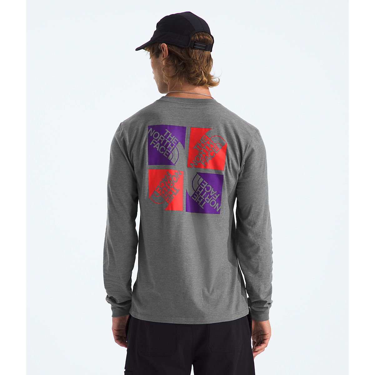 The North Face Men's Long Sleeve Multicolor Logo Tee | Academy