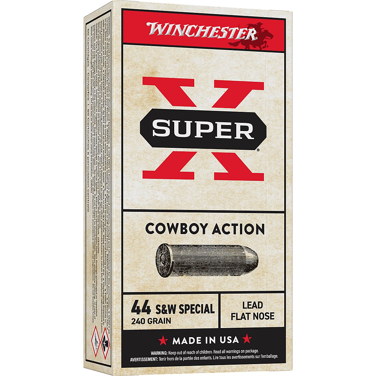 Winchester Cowboy Loads Lead .45 Colt 250-Grain Full Metal Jacket ...