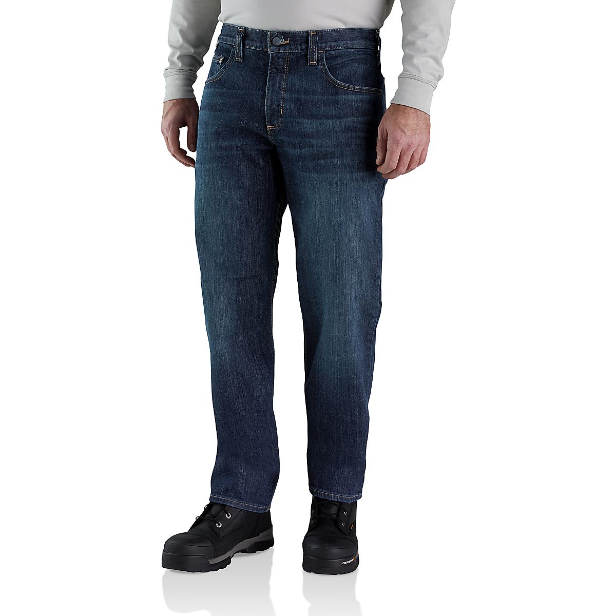 Carhartt Men's Flame-Resistant Relaxed Fit 5-Pocket Jeans | Academy