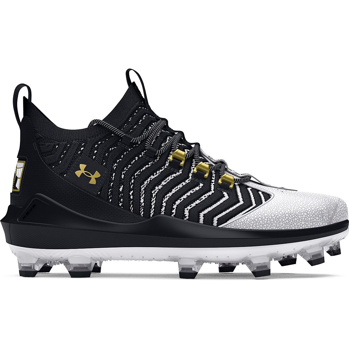 New Under Armour Harper 9 Mid Baseball Cleats Mens 15 Black White Sneakers Shoes Under Armour Men main image 3
