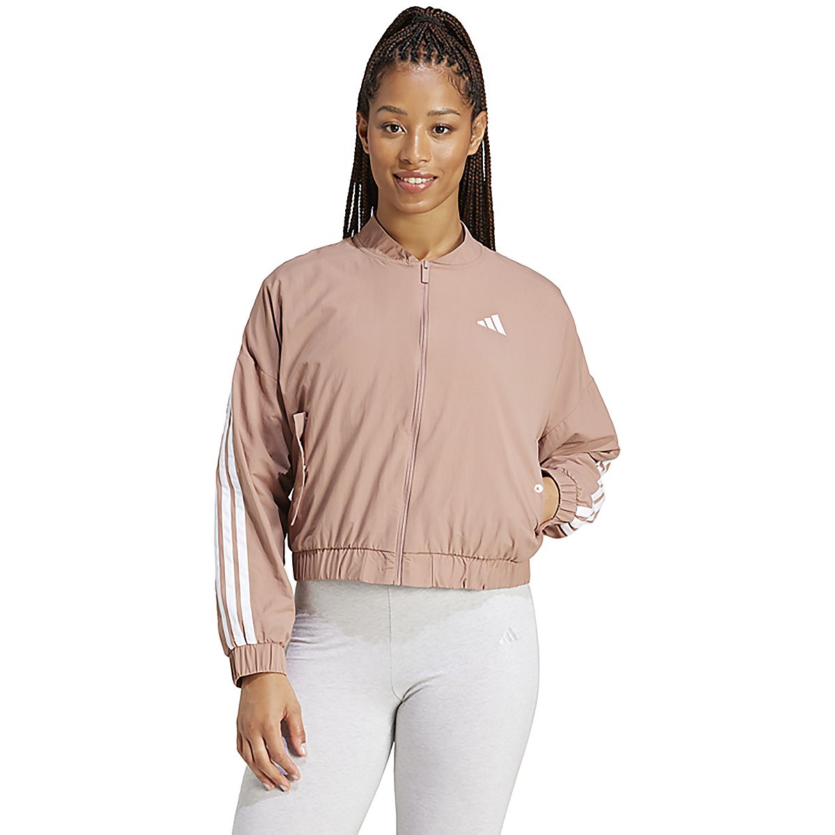 adidas Women's Essentials 3-Stripes Woven Bomber Jacket | Academy