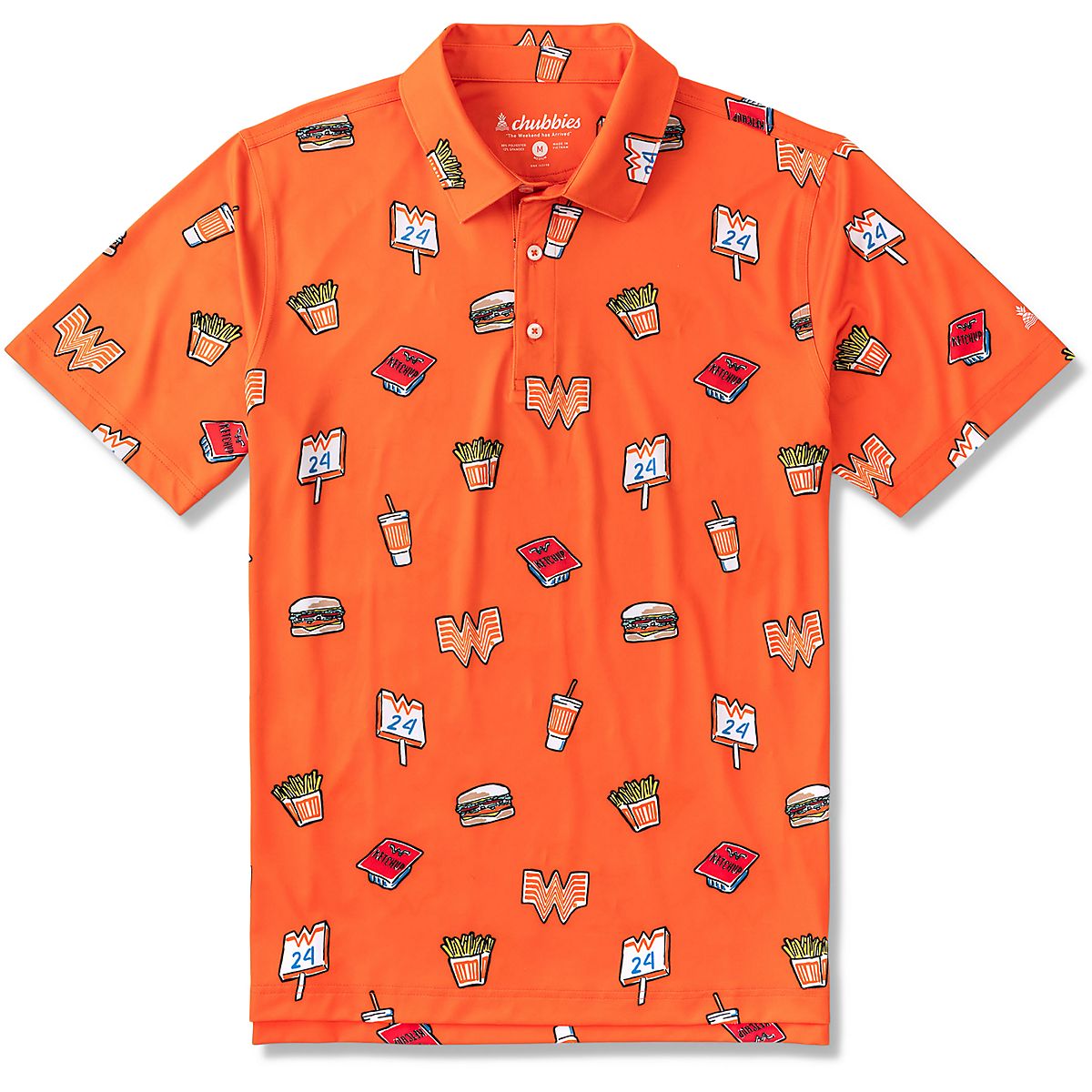 Chubbies Men's The Whataburger Comic Performance Polo | Academy