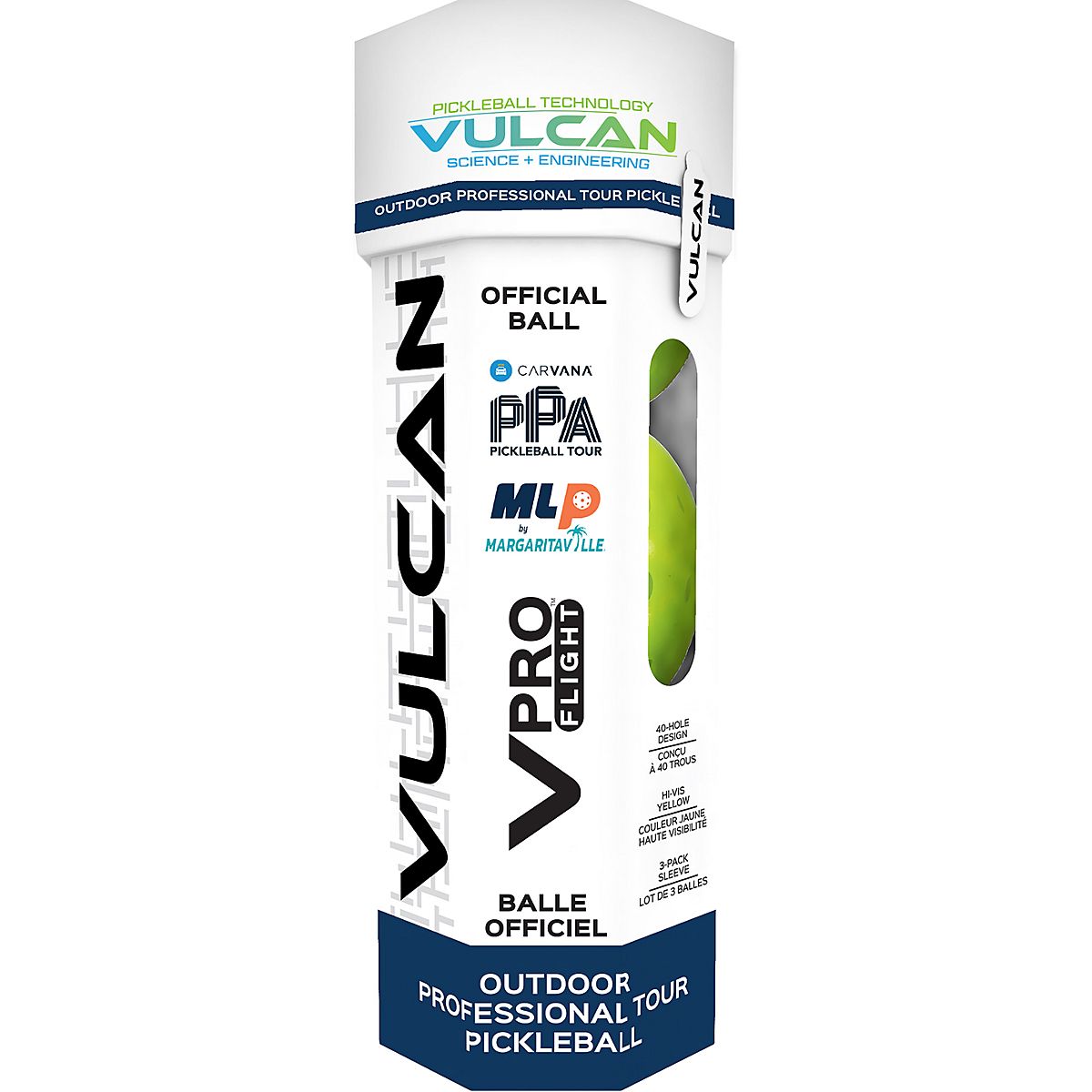 Vulcan Pro Flight Outdoor Pickleballs - 3 Pack | Academy