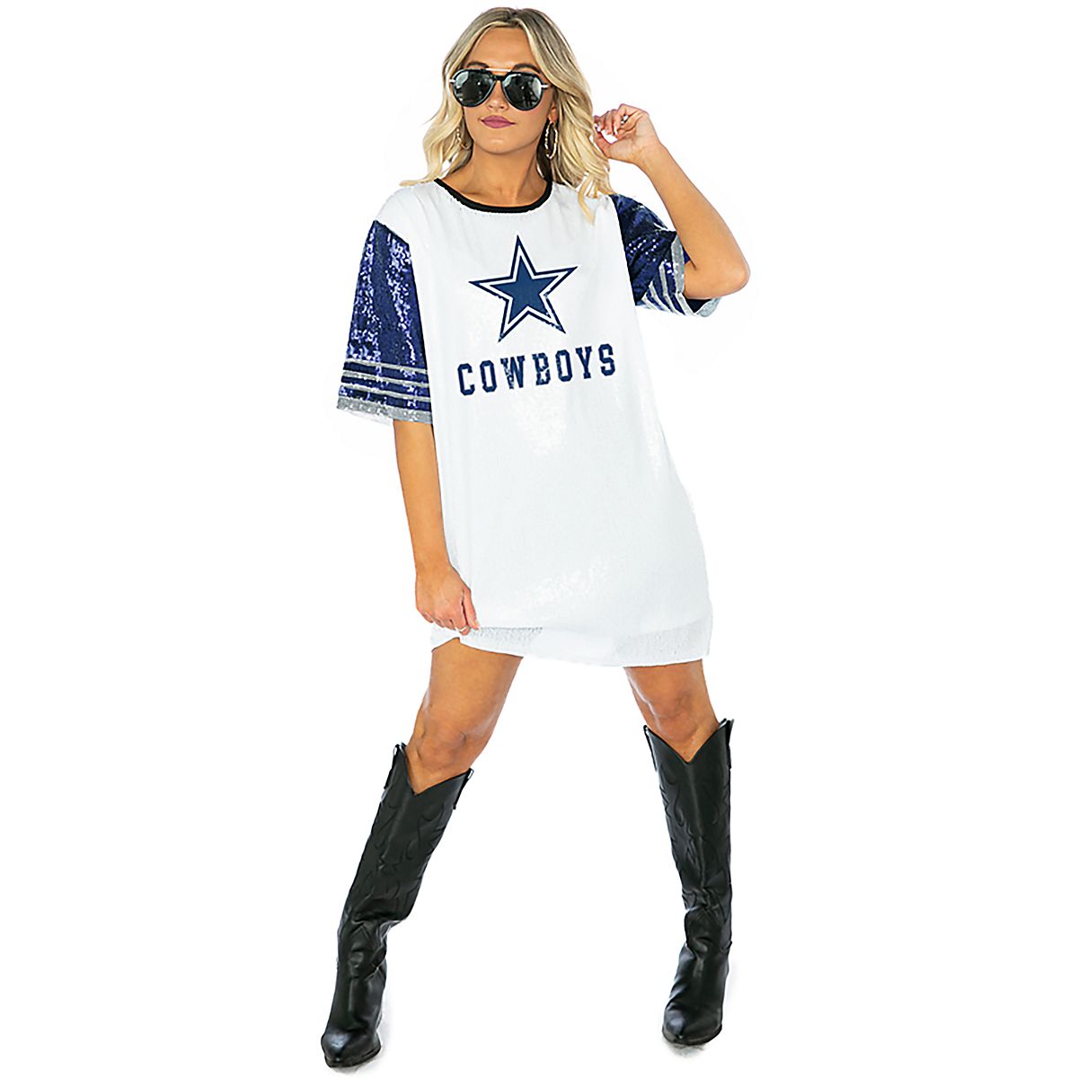 Gameday Couture Women's Dallas Cowboys Gameday Champs Sequin Dress | Academy