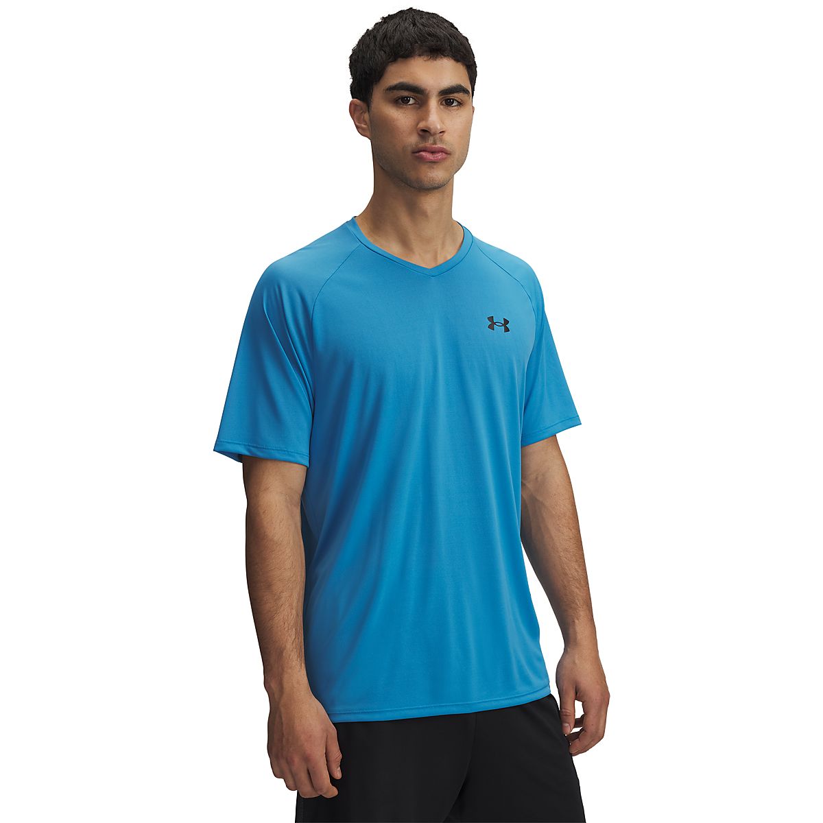 (取寄) アンダーアーマー メンズ Ua テック V-ネック Under Armour men Under Armour UA Tech V-Neck Academy/Steel Under Armour Men's Tech V-neck T-shirt | Academy
