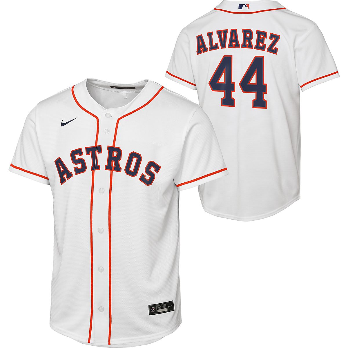 Nike Youth Houston Astros Yordan Alvarez Home Replica 2.0