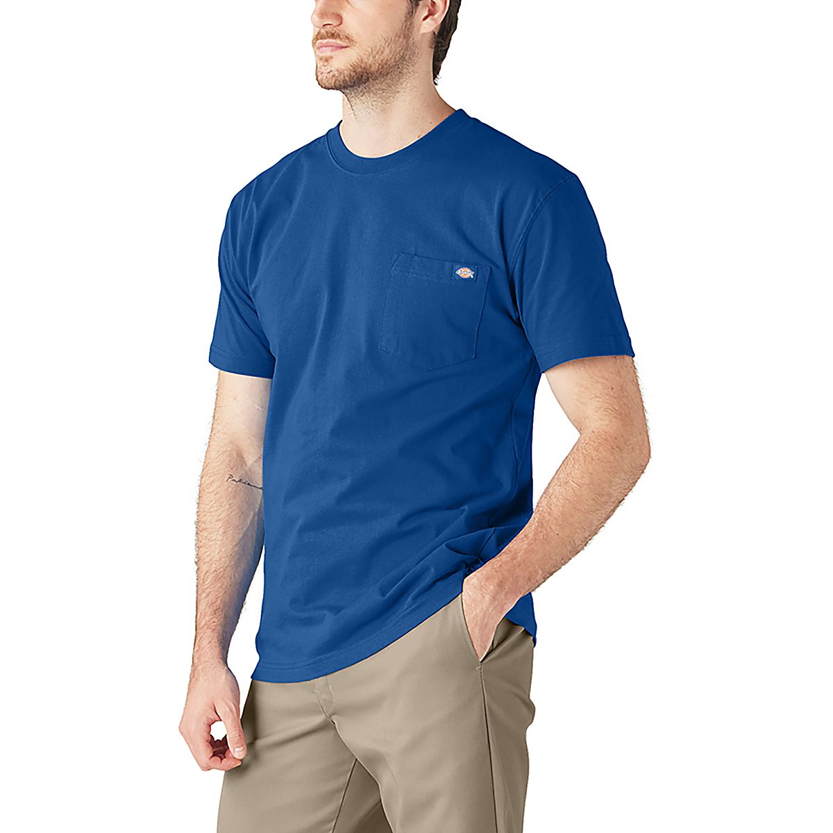 Tシャツ・カットソー DICKIES Men T-shirt Blue DK0A4YR8 DNX ブルー（青）系 Dickies(ディッキーズ) Tシャツ・カットソー