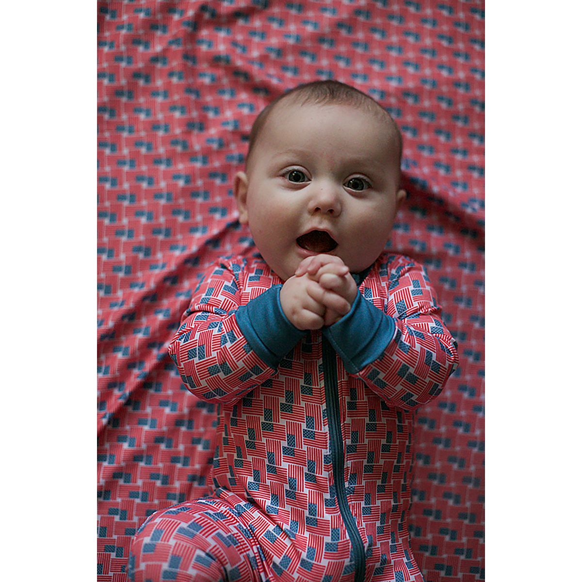BURLEBO Infant Boys' Zip-Up Onesie