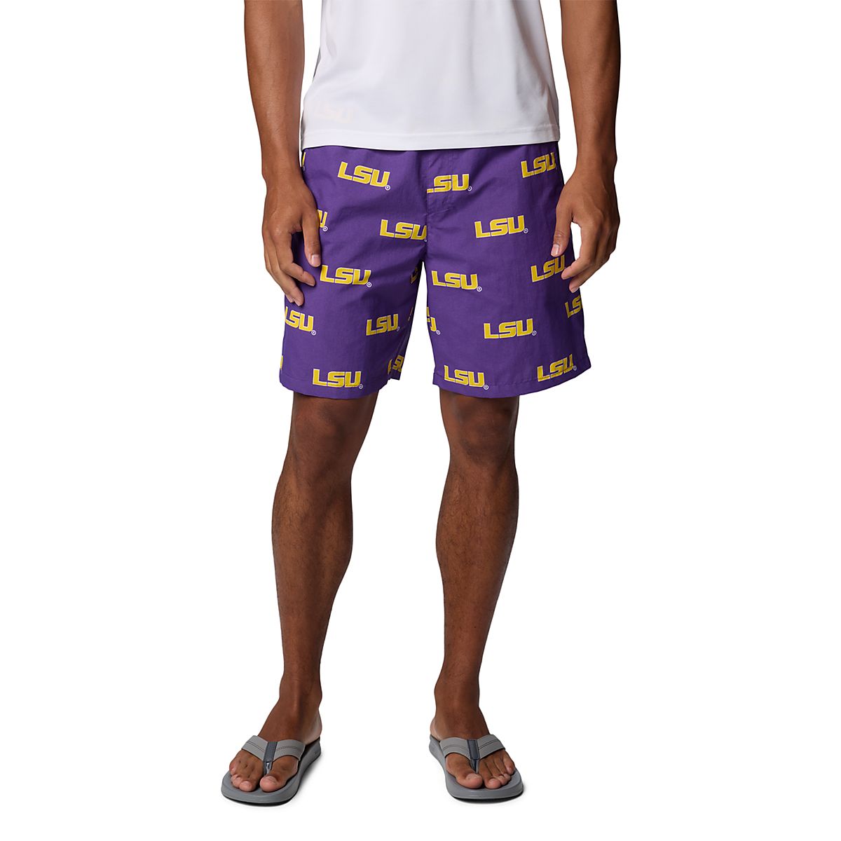 Columbia LSU Tigers Backcast III Printed Short | Academy
