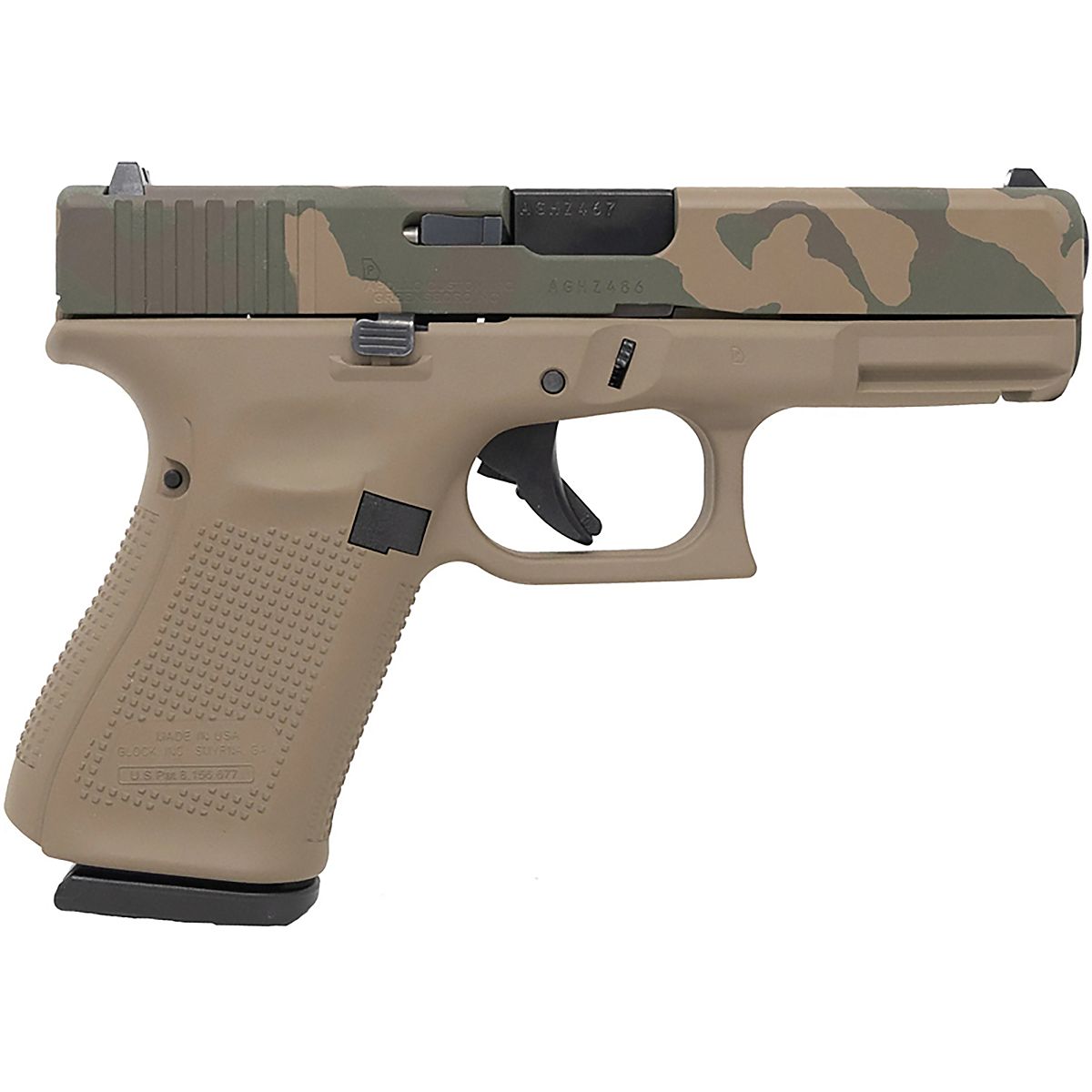 GLOCK G19 Gen 5 Liberty 9mm 4.02 in 15-Round Semi-Automatic Pistol ...