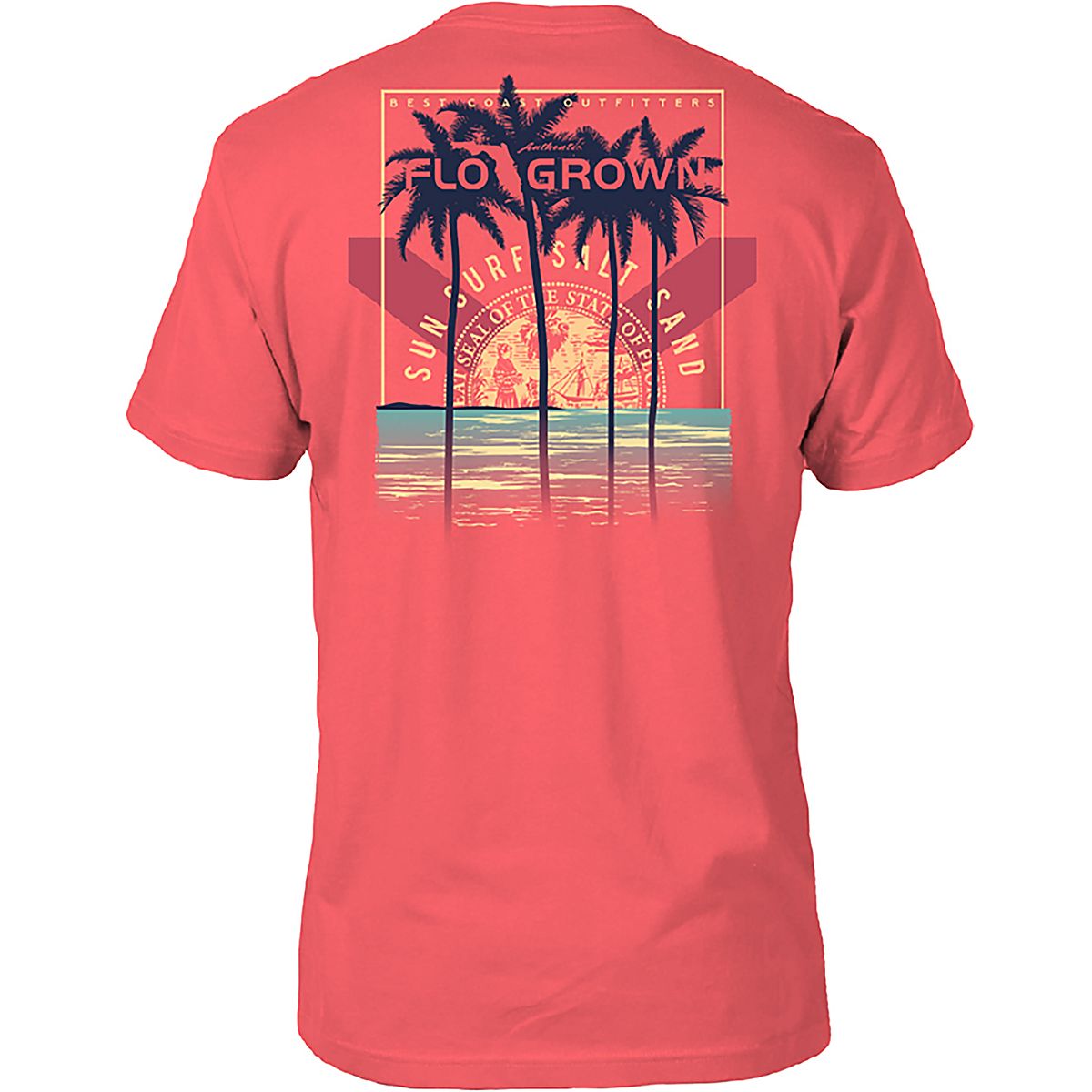 FLOGROWN Men's Crest Beach Poster Short Sleeve T-shirt | Academy