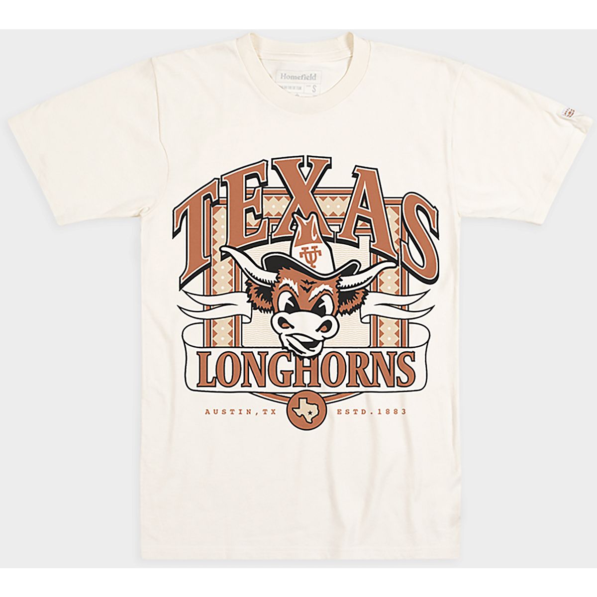 Aufbügel Patches Vintage Texas Longhorns Aufnäher / Patch Aufnäher Zum Aufbügeln