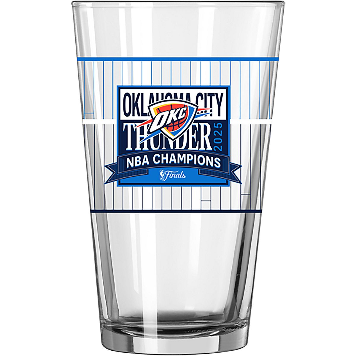 Logo Brands OKC Thunder 25 Champs Wrap 16 oz Pint Glass | Academy