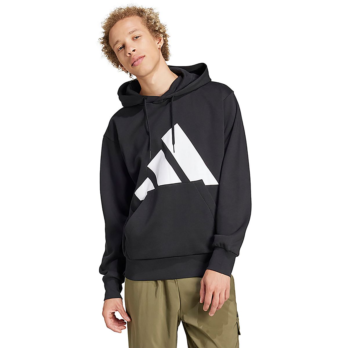 adidas Men's Essentials Big Logo Fleece Hoodie | Academy