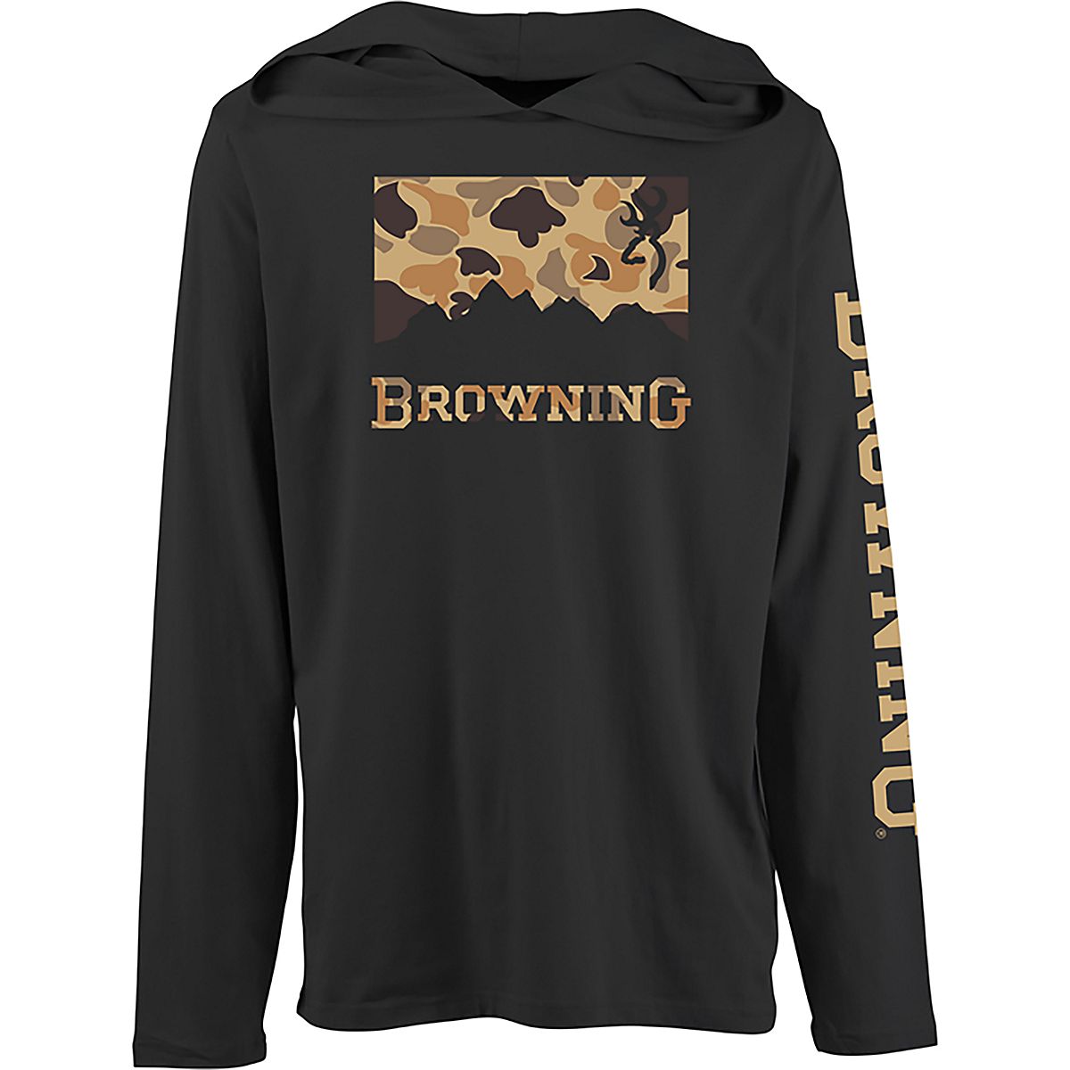 Browning Men's Taylor Hooded Long Sleeve T-shirt | Academy, image size:1200x1200