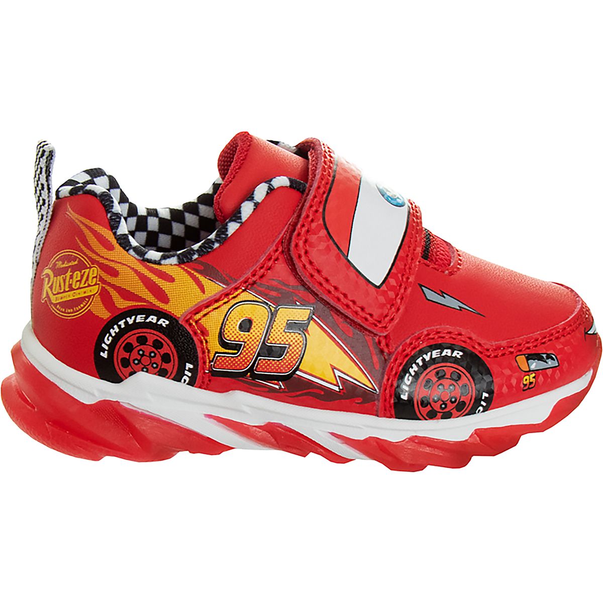 Disney Pixar Toddler Boys' Lightning McQueen Cool Light-Up Shoes