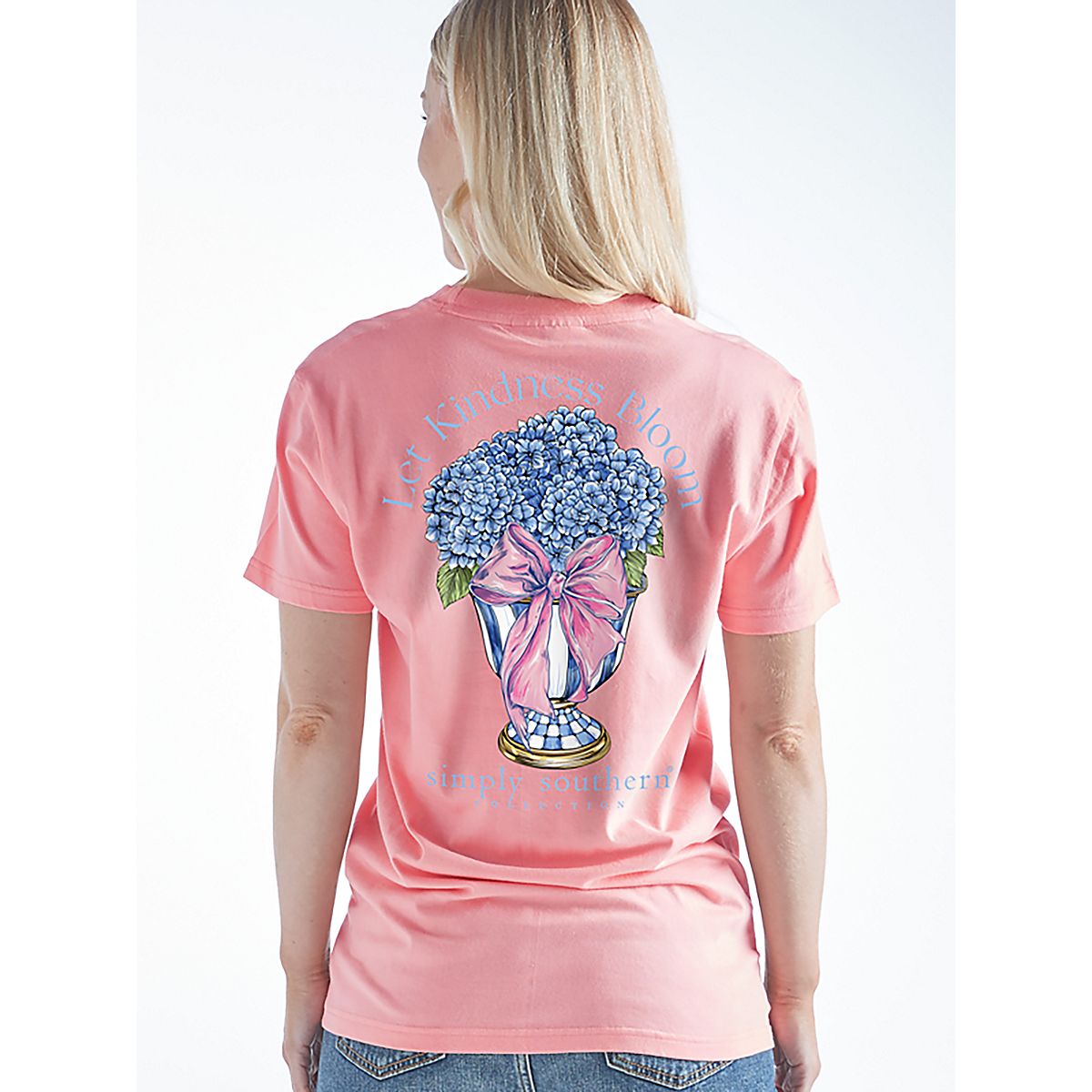【riAndco】23SS★ Blooms Tee Simply Southern Women's Bloom Tearose Graphic Tee | Academy