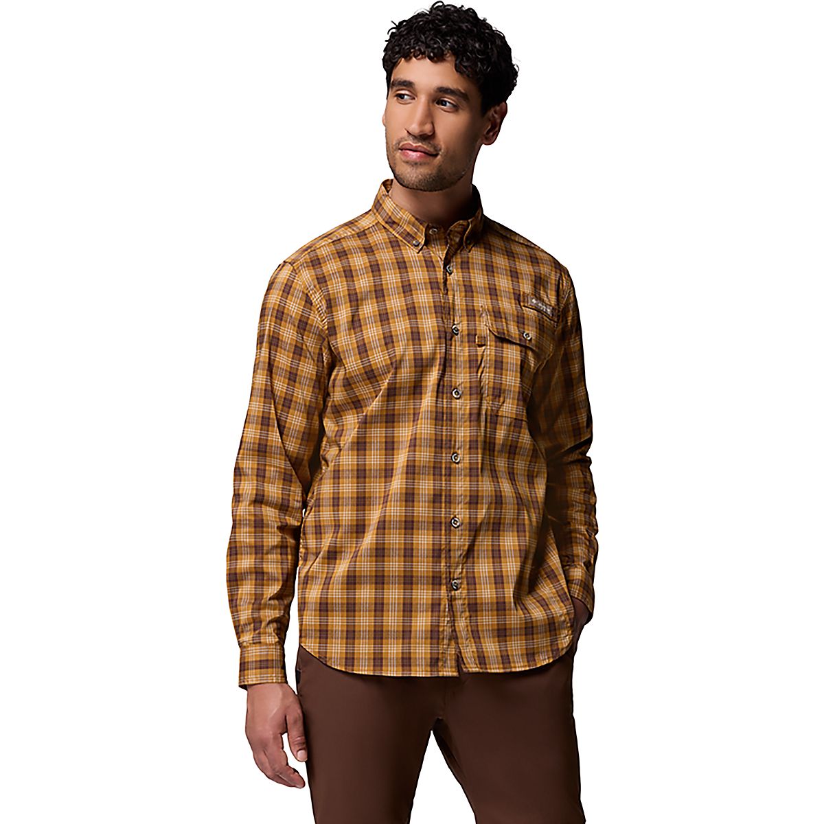 ブライトン　アウェイ　ウォームアップシャツ　XL Columbia Sportswear Men's Sharptail Long Sleeve Yarn Dye Shirt