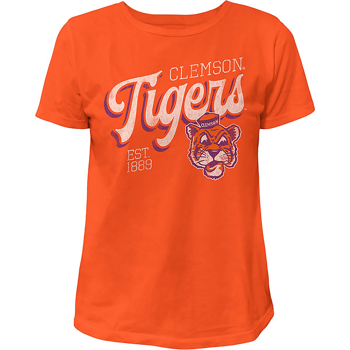 WILDCAT RETRO Women's Clemson Script Boxy T-shirt | Academy