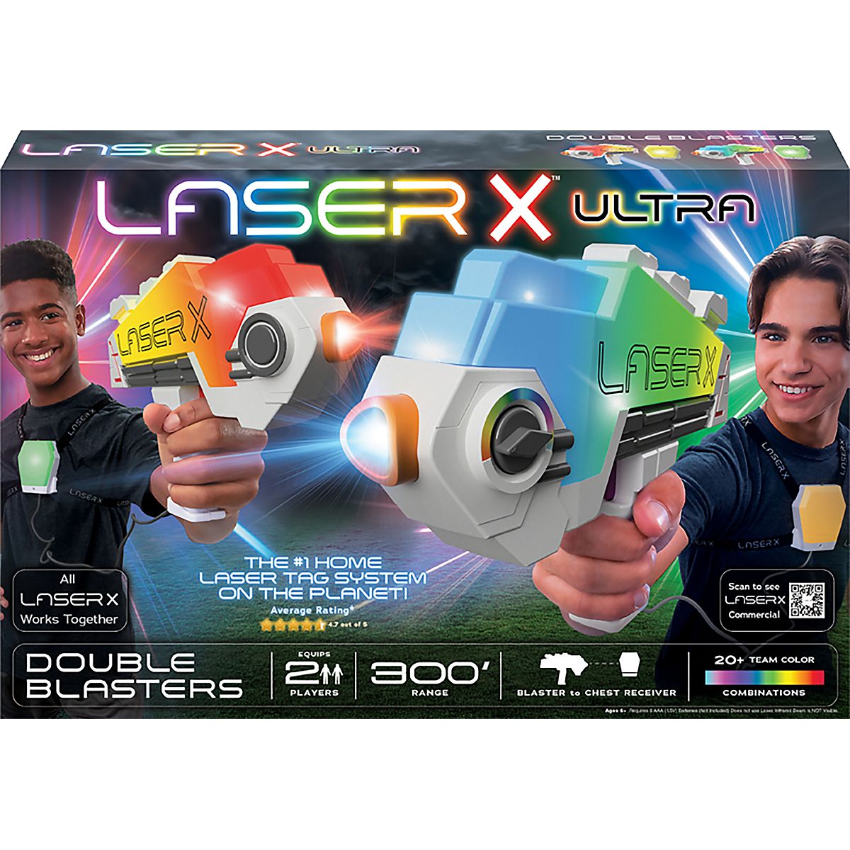LASER X ダブルブラスターセット Laser X Ultra Double Blasters Laser Tag Set | Academy