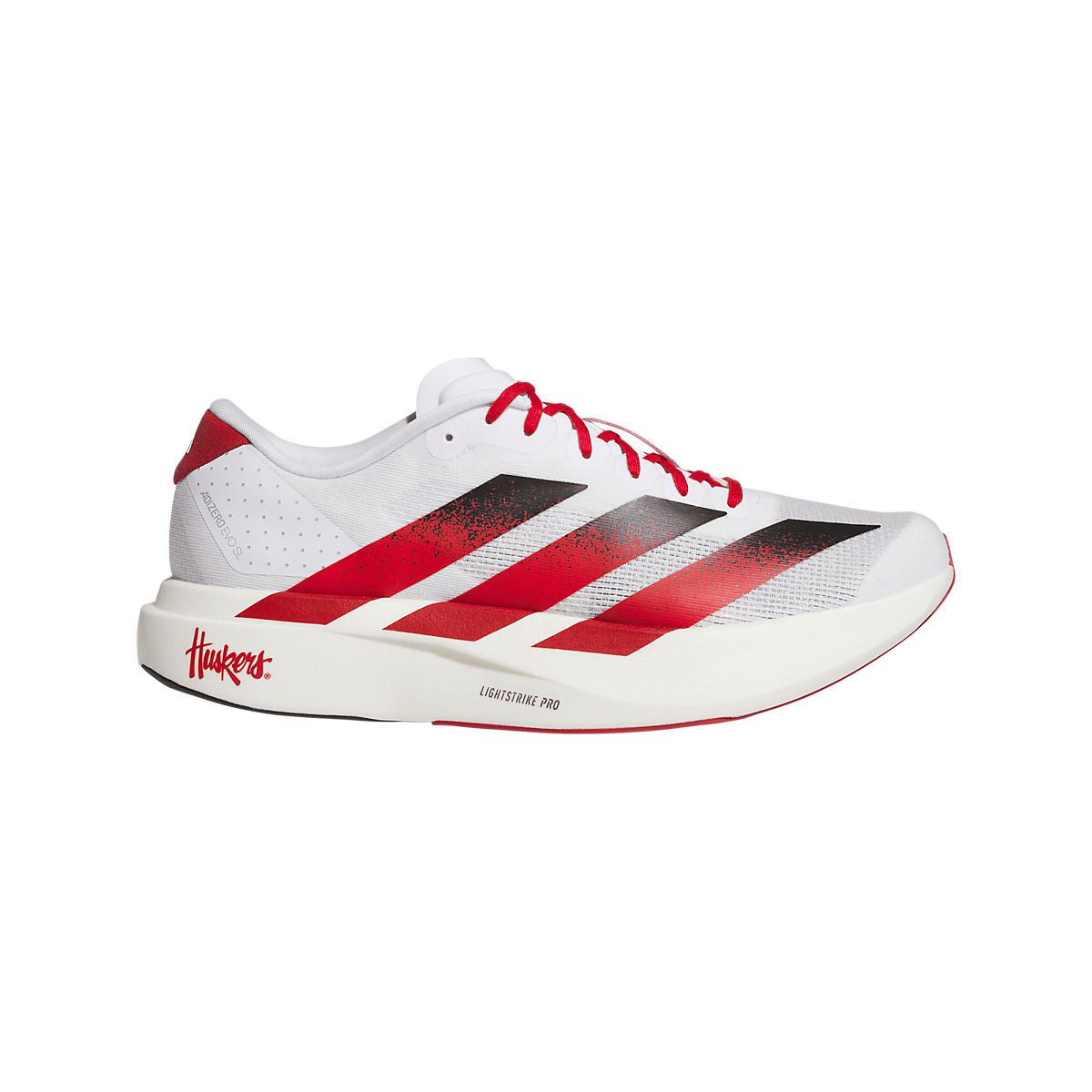 Adidas Adult Nebraska Cornhuskers Adizero Evo SL Running Shoe